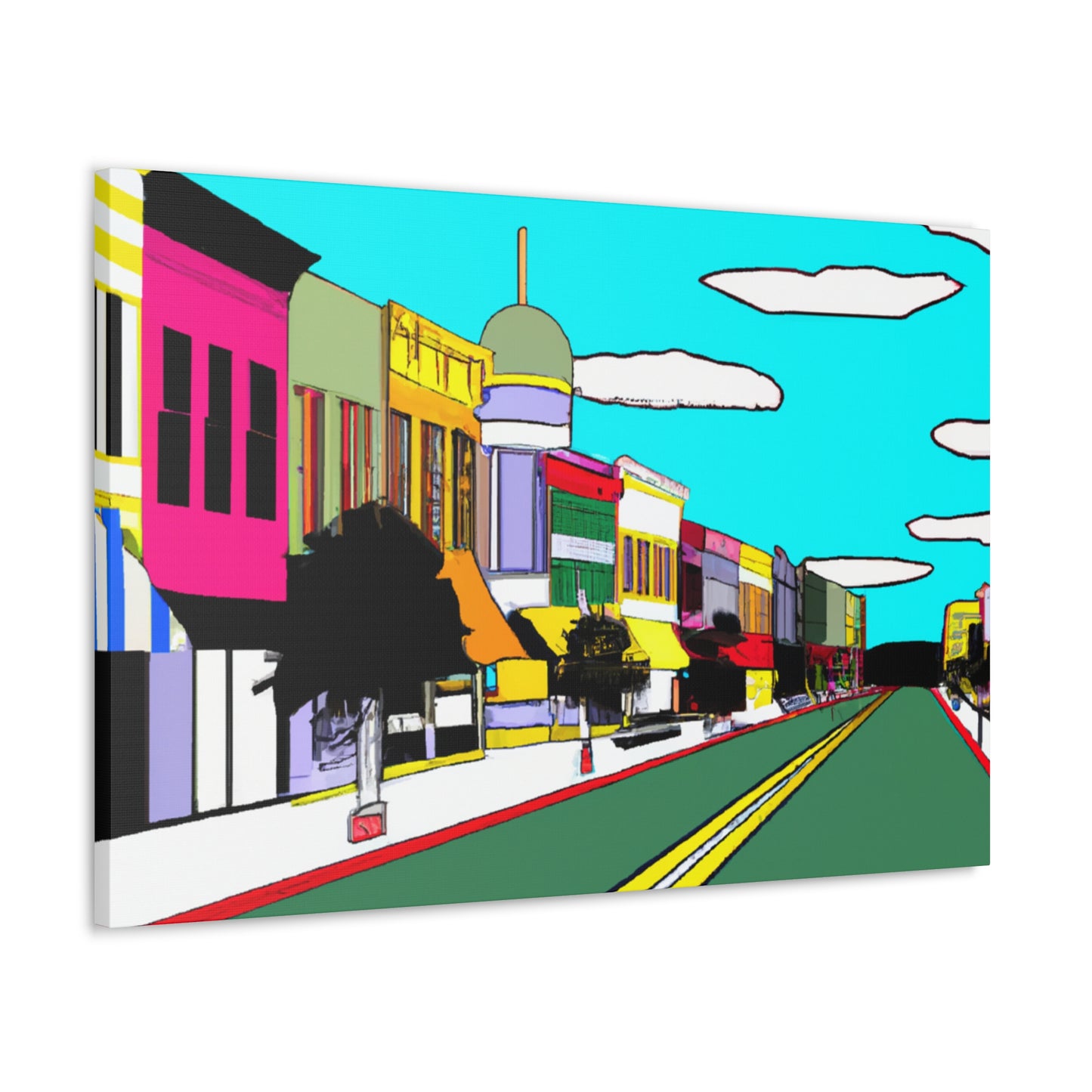 Dome Records Street - Architectural Canvas Pop Art