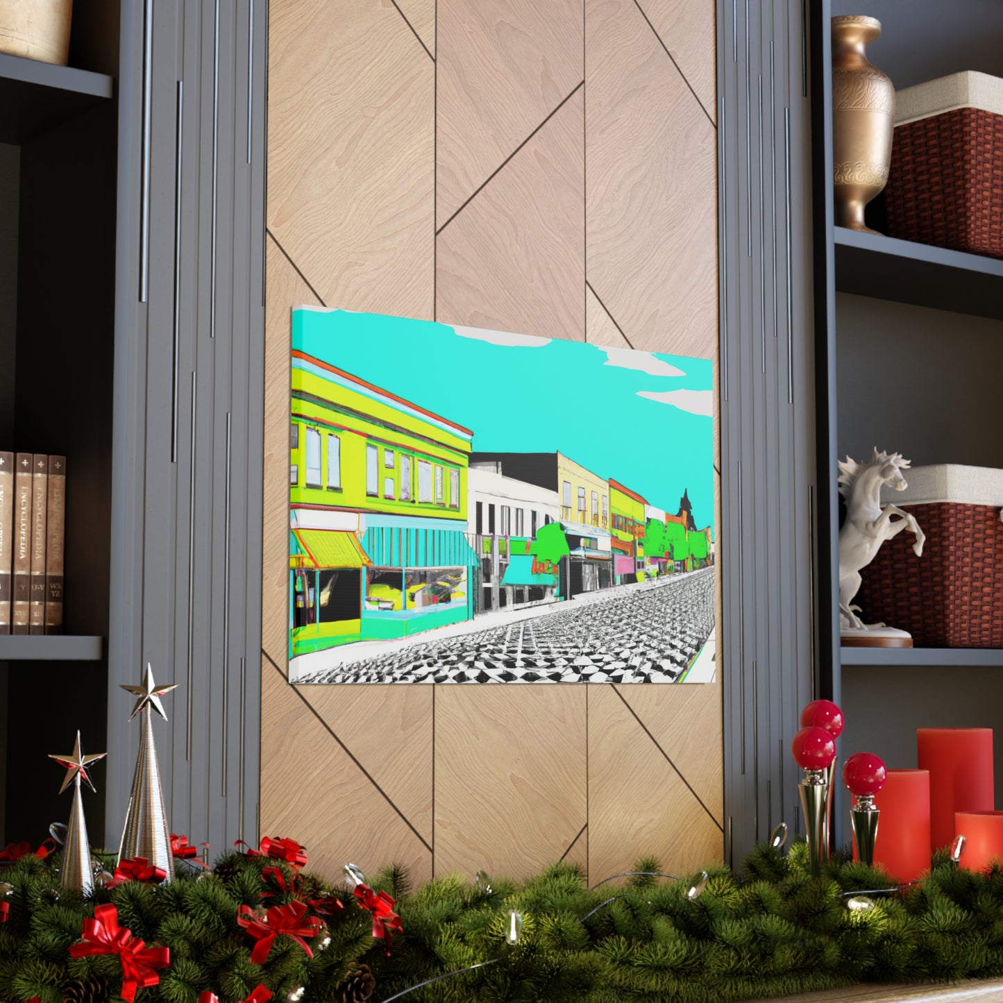 Streamlined Boulevard - Architectural Canvas - Pop Art