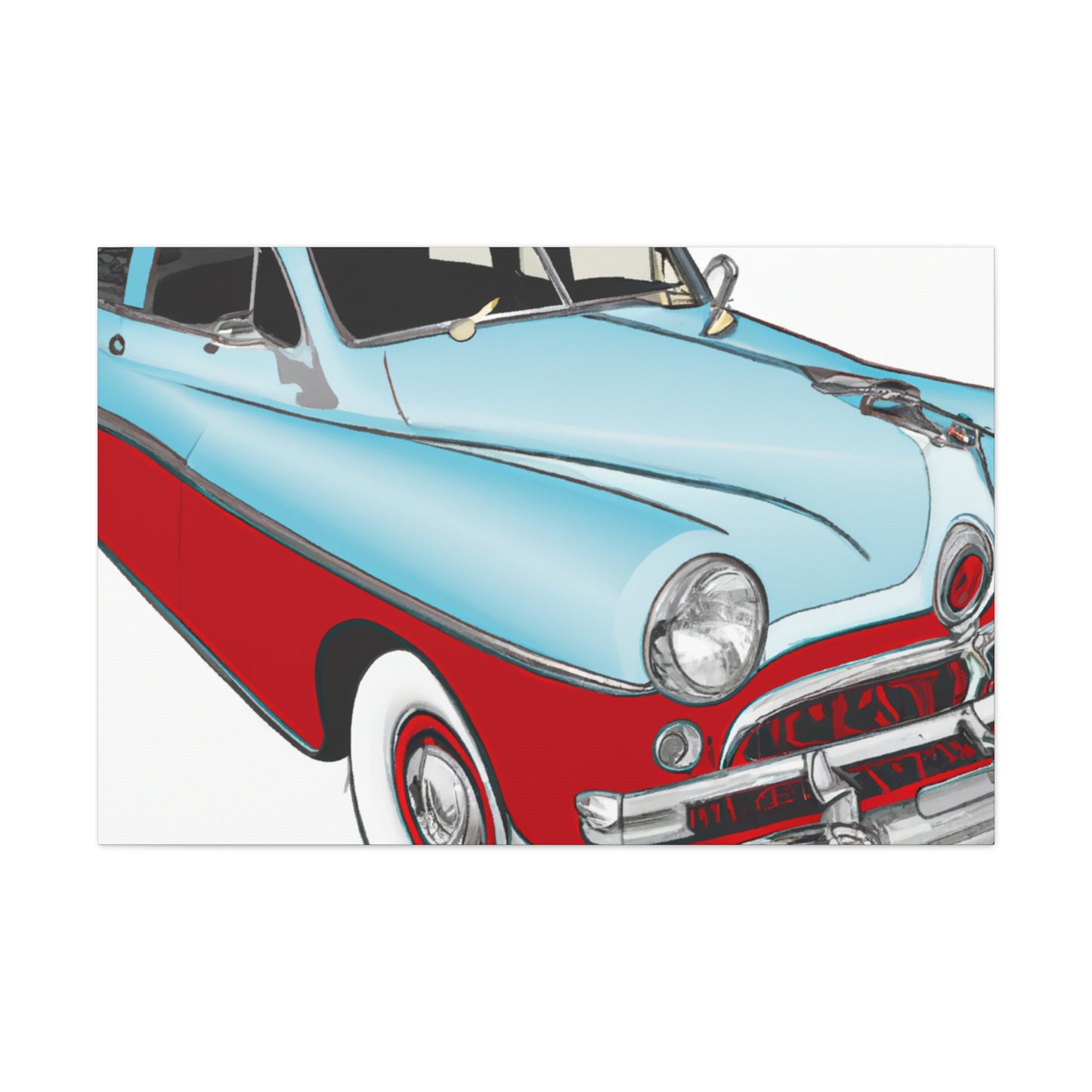 Ford Model T - Automobile - Canvas