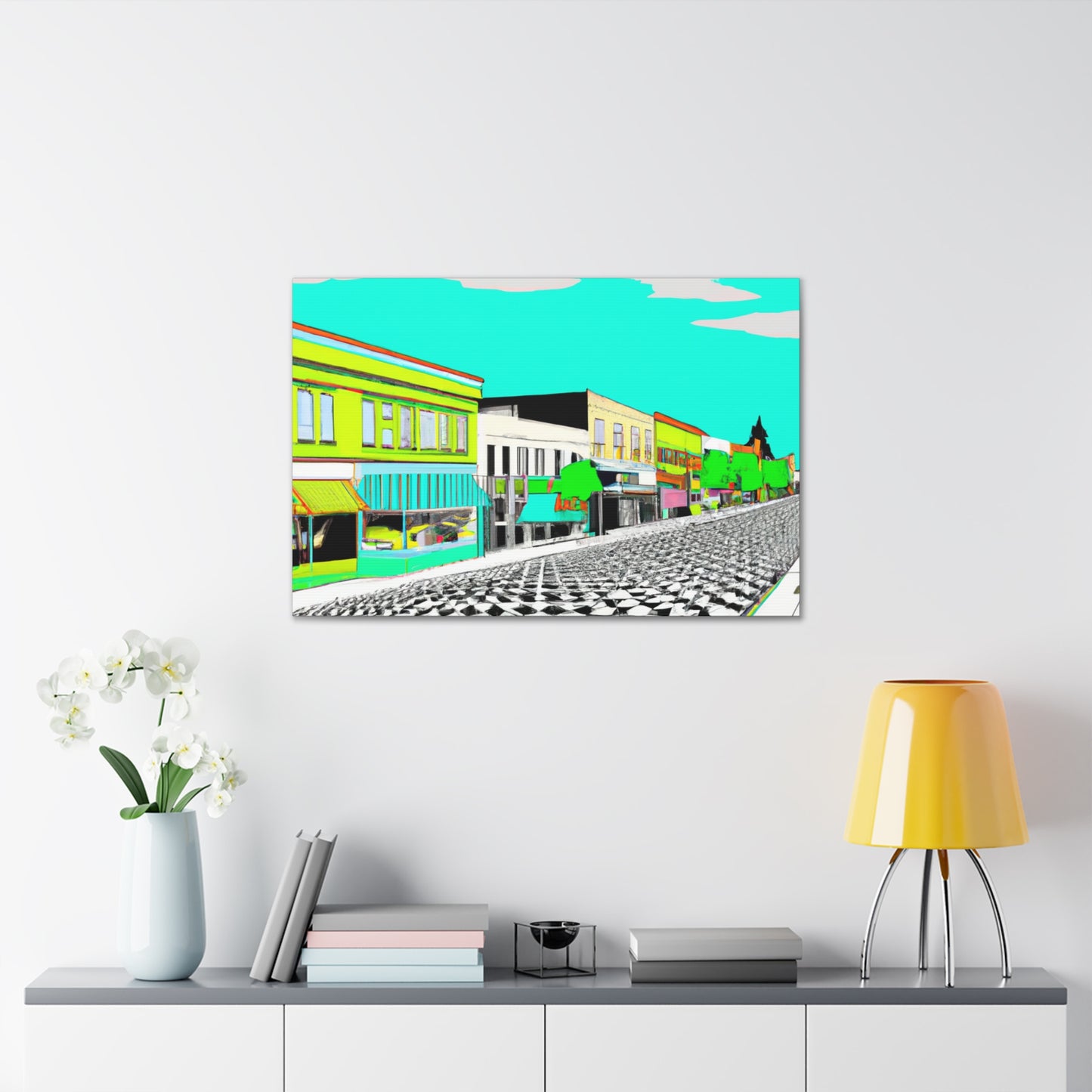 Streamlined Boulevard - Architectural Canvas - Pop Art