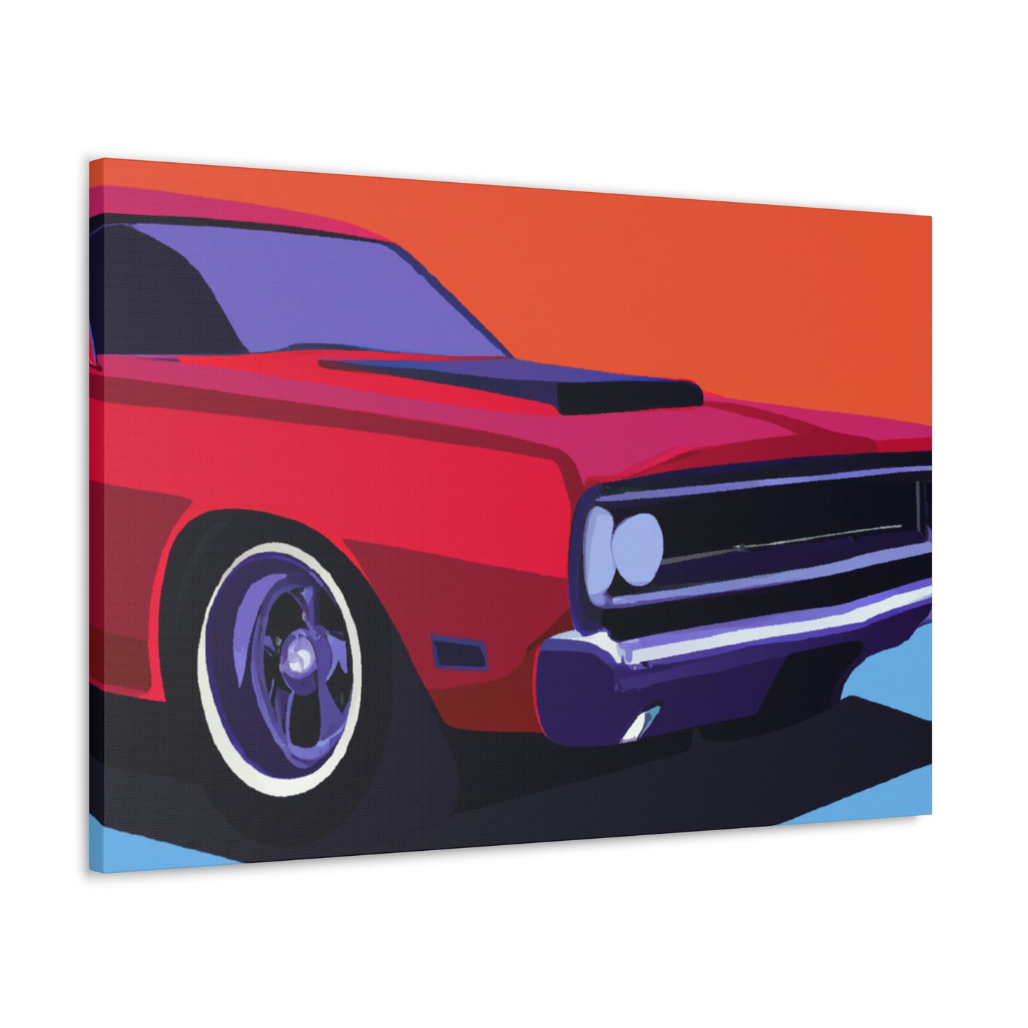 Retro Rocket - Automobile - Canvas