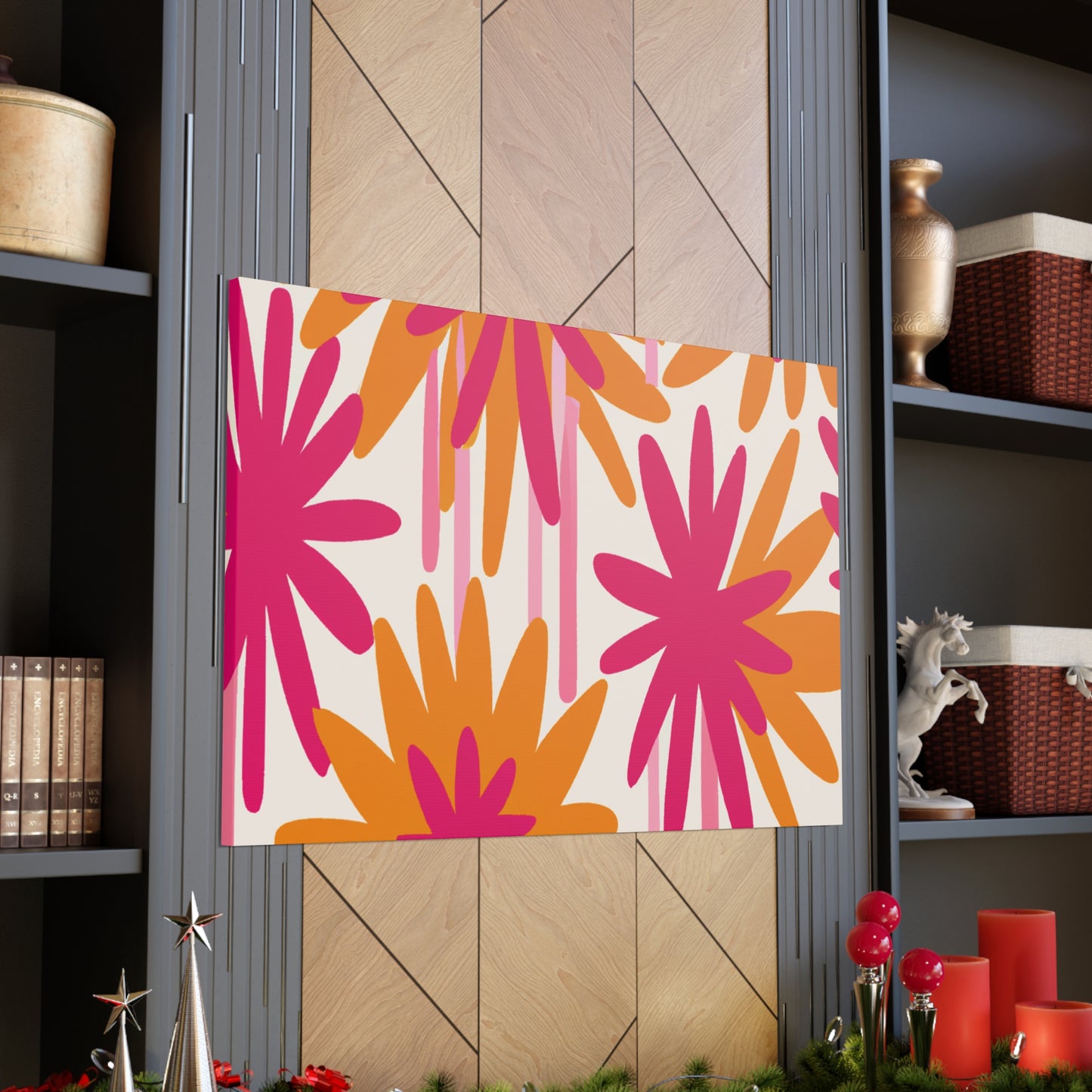 'The Wild Floral Dash' - Floral Canvas