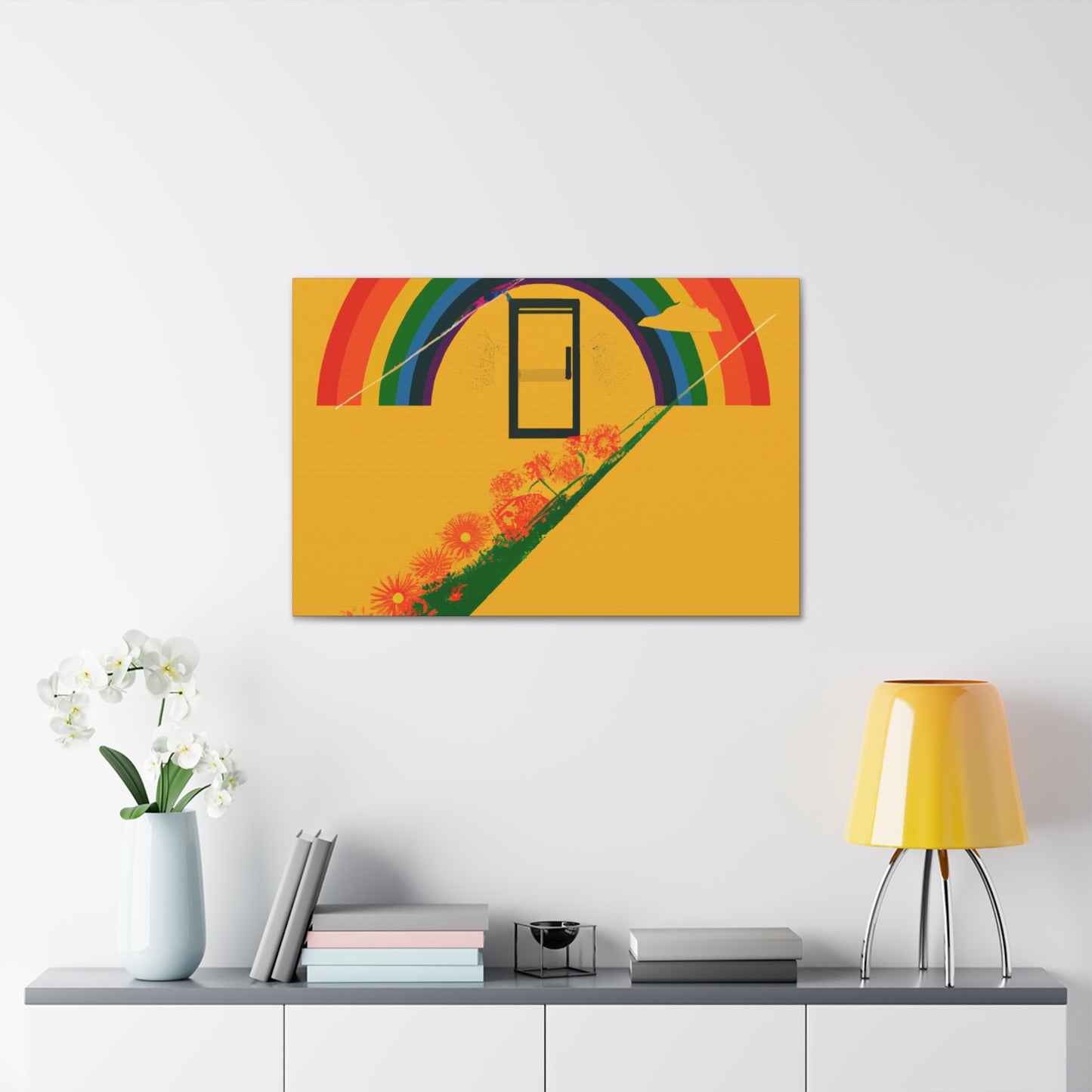 Rainbow Tranquility - Minimalism - Canvas
