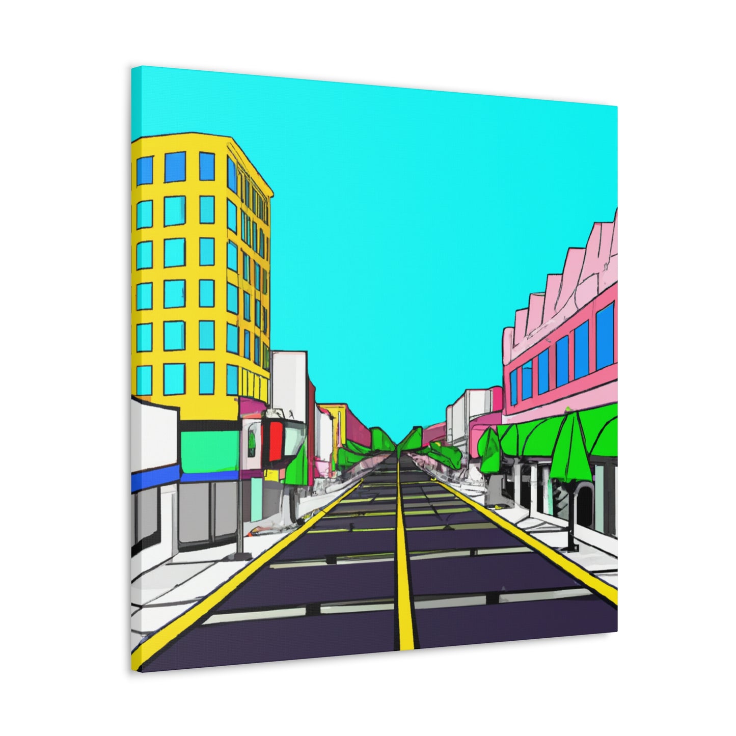 LaLa Way - Architectural Canvas Pop Art