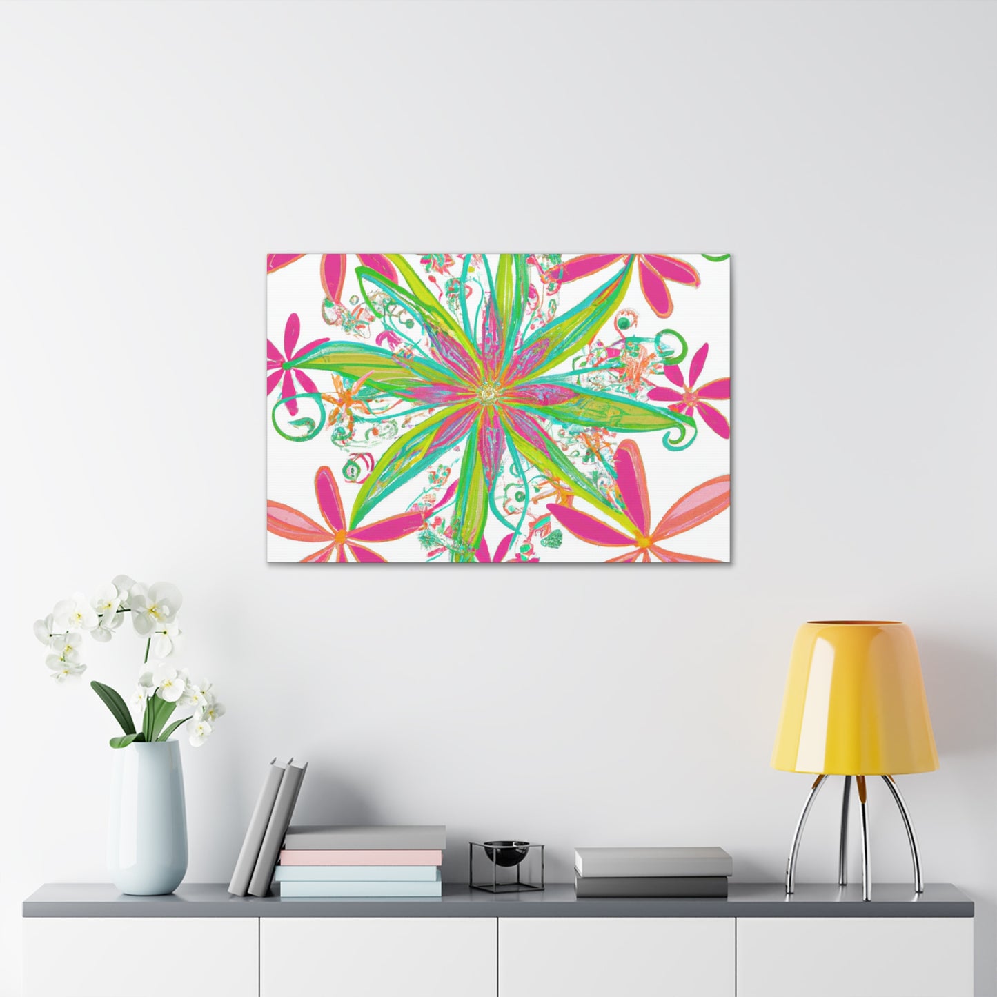 Dahlia Dreaming - Floral - Canvas