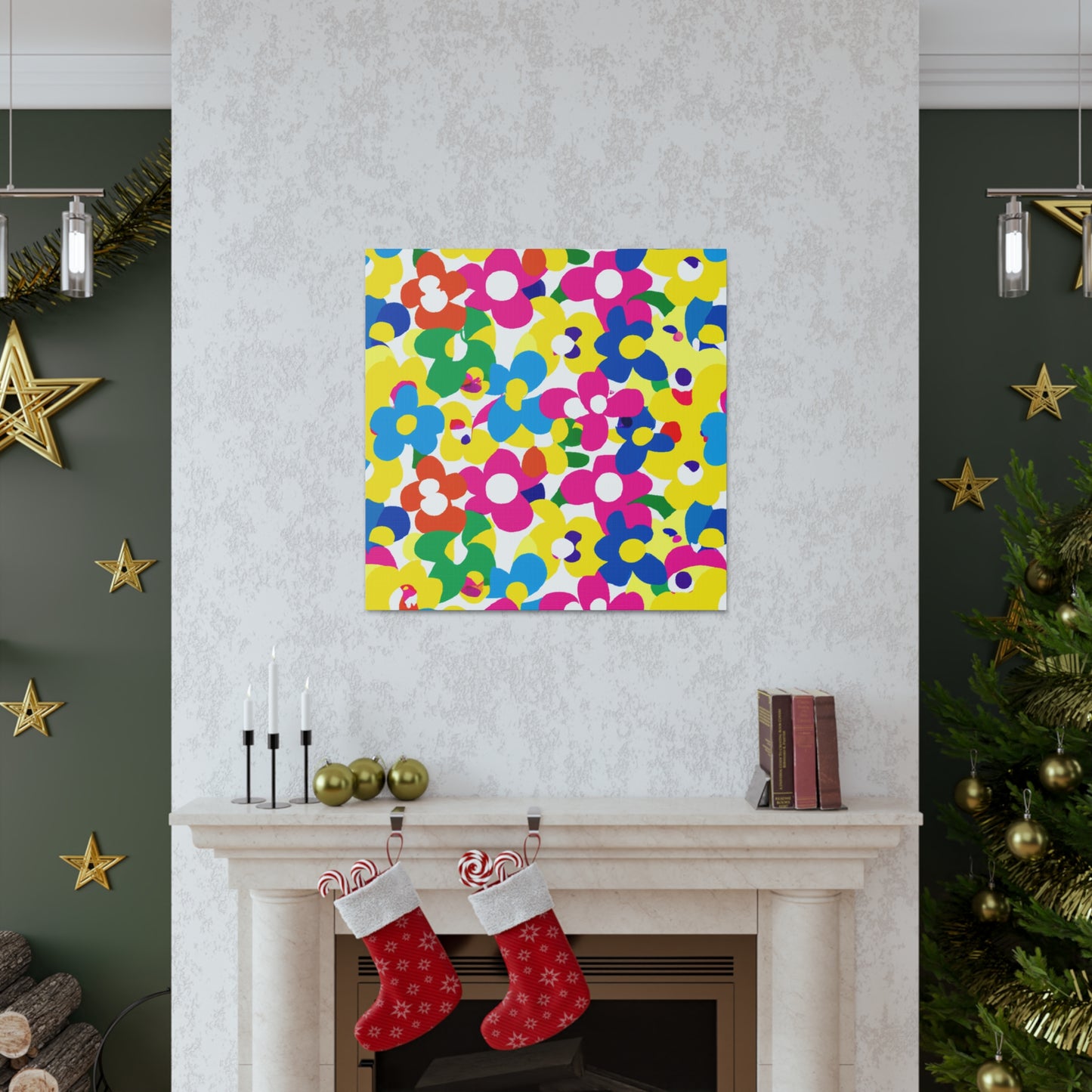 Floral Facets - Floral Canvas