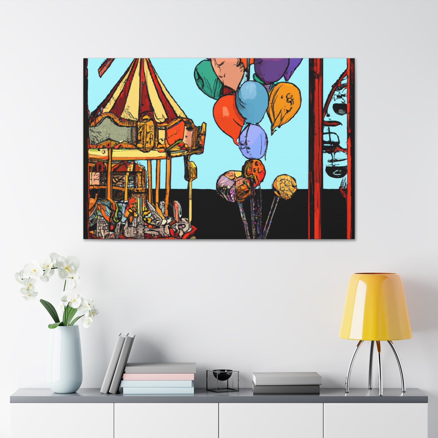 Snicker-Splash Amusement - Canvas