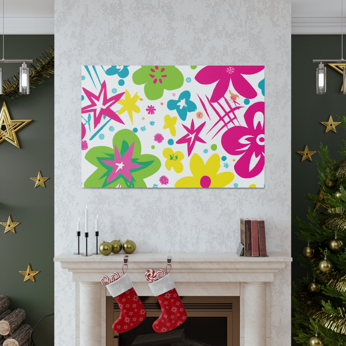 Flower Power Playtime: - Floral Canvas