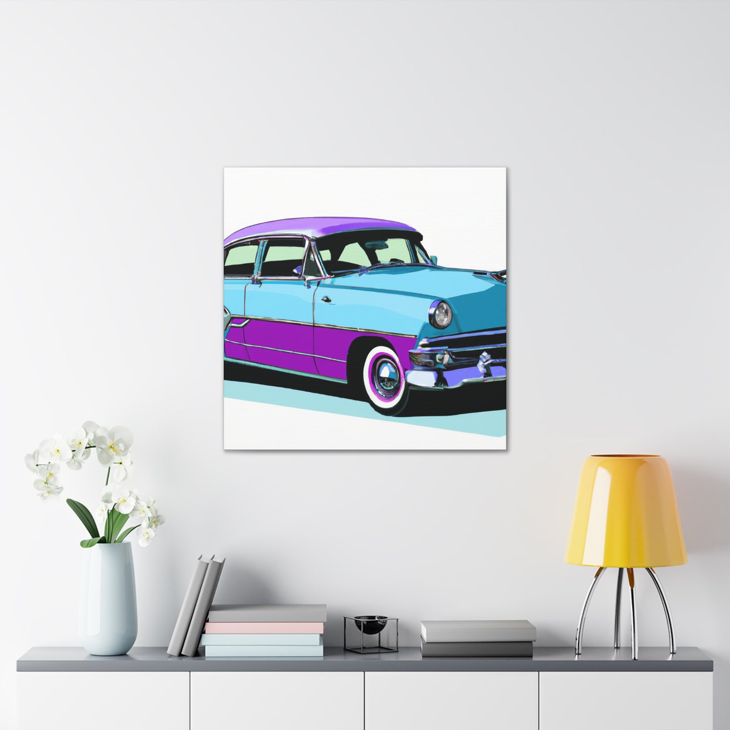 Ford Model T - Automobile - Canvas