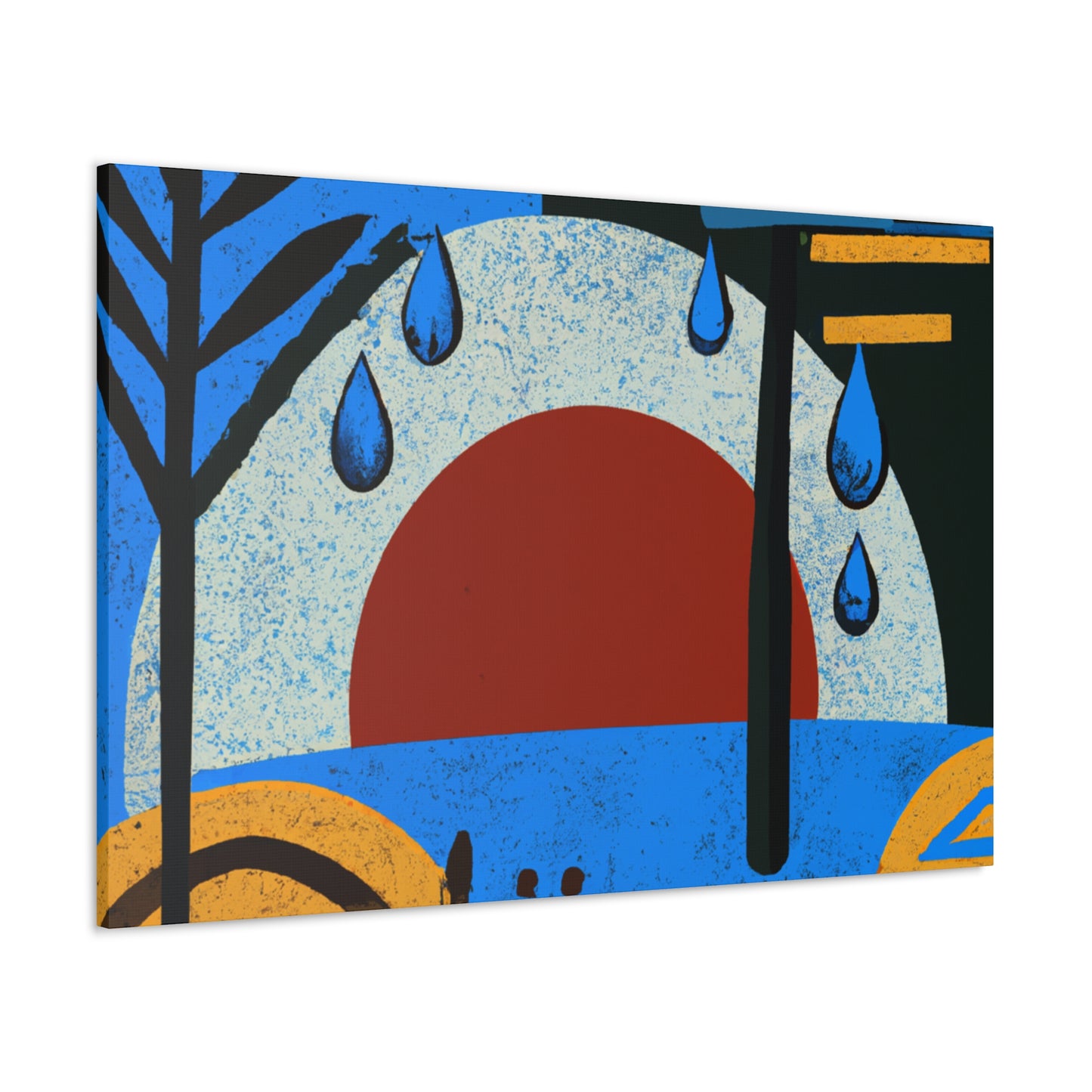 "Toned Angles- Midcentury" - Canvas