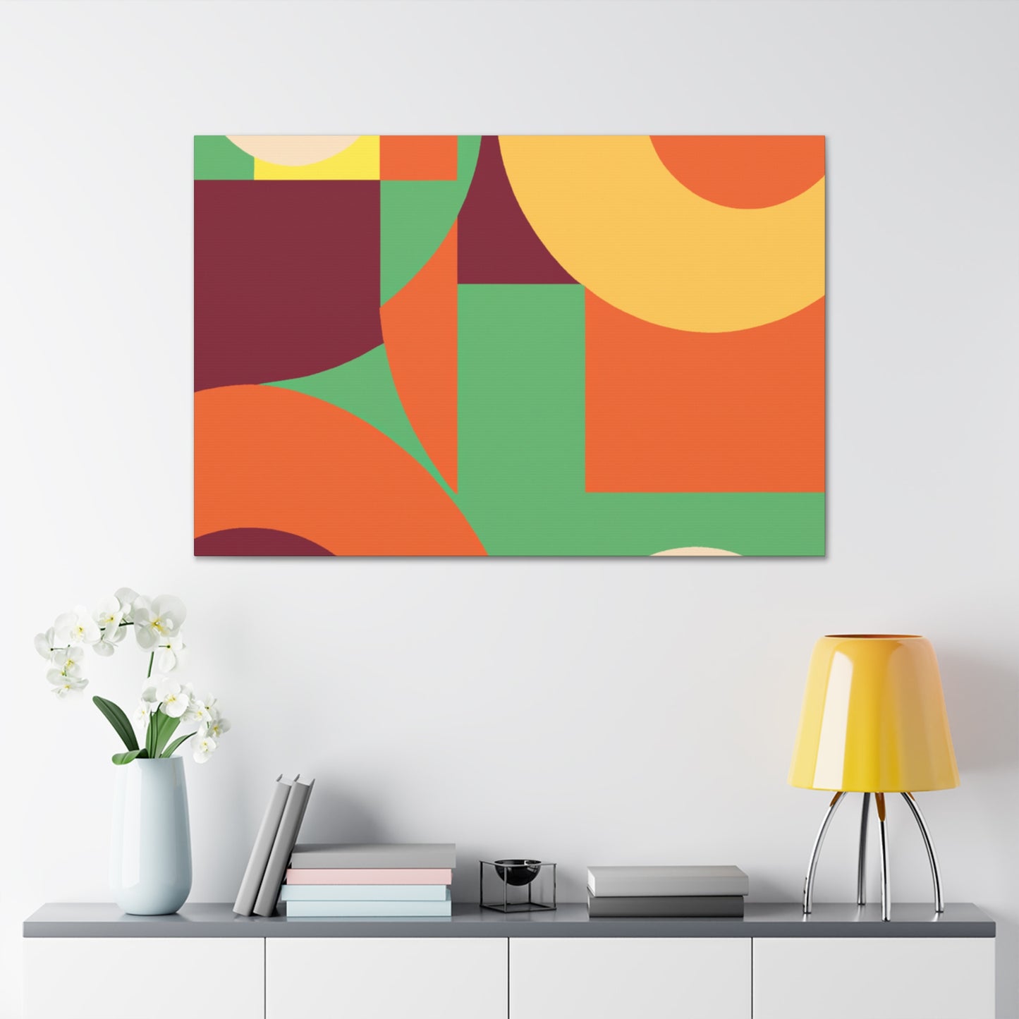 Orbital Burst - Midcentury - Canvas