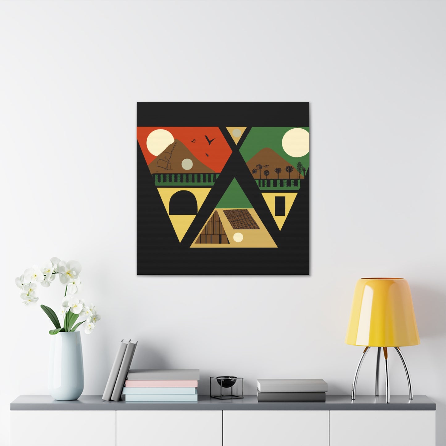 "Cosmological Dance - Midcentury" - Canvas