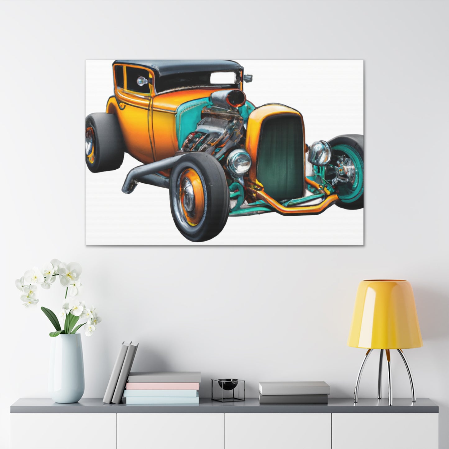Vintage Burner - Automobile - Canvas