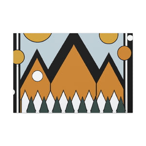Geo-Blossoms Midcentury - Canvas