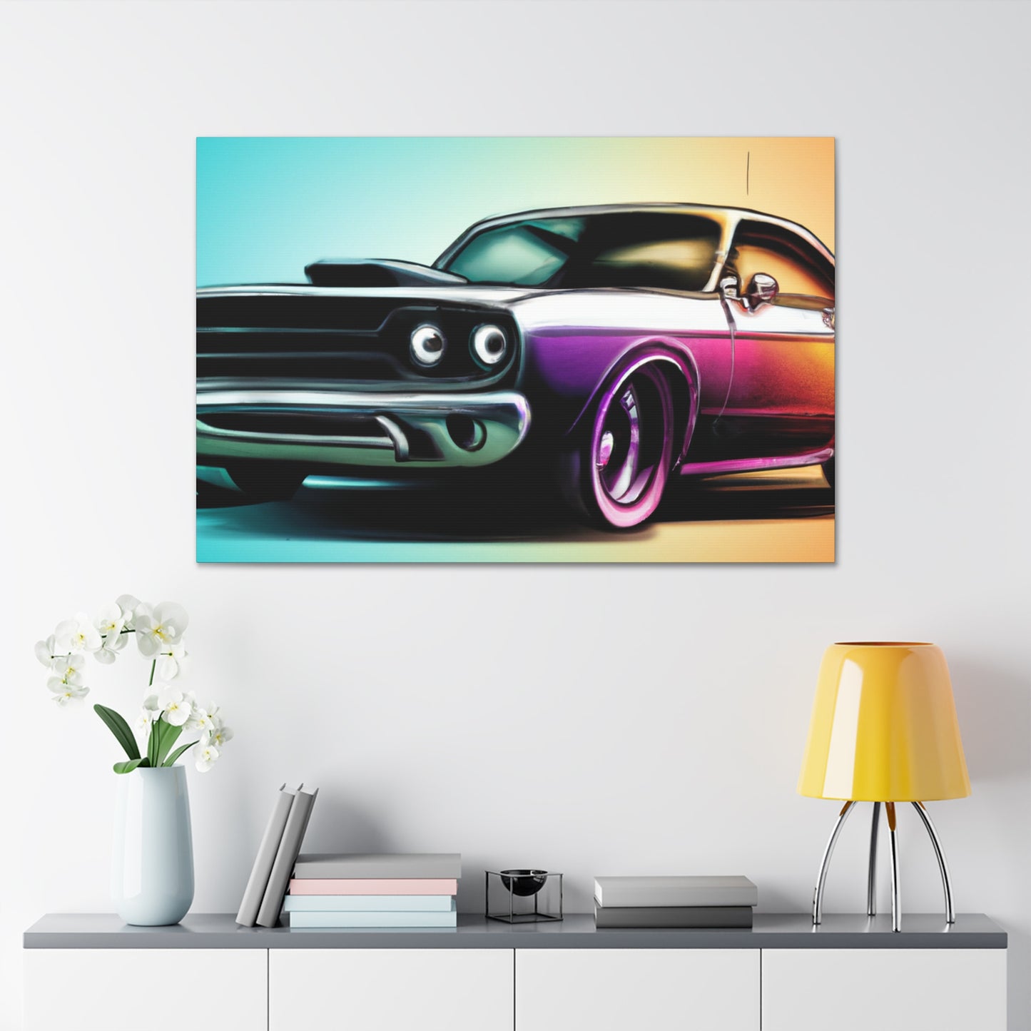 Classic "V-8" - Automobile - Canvas