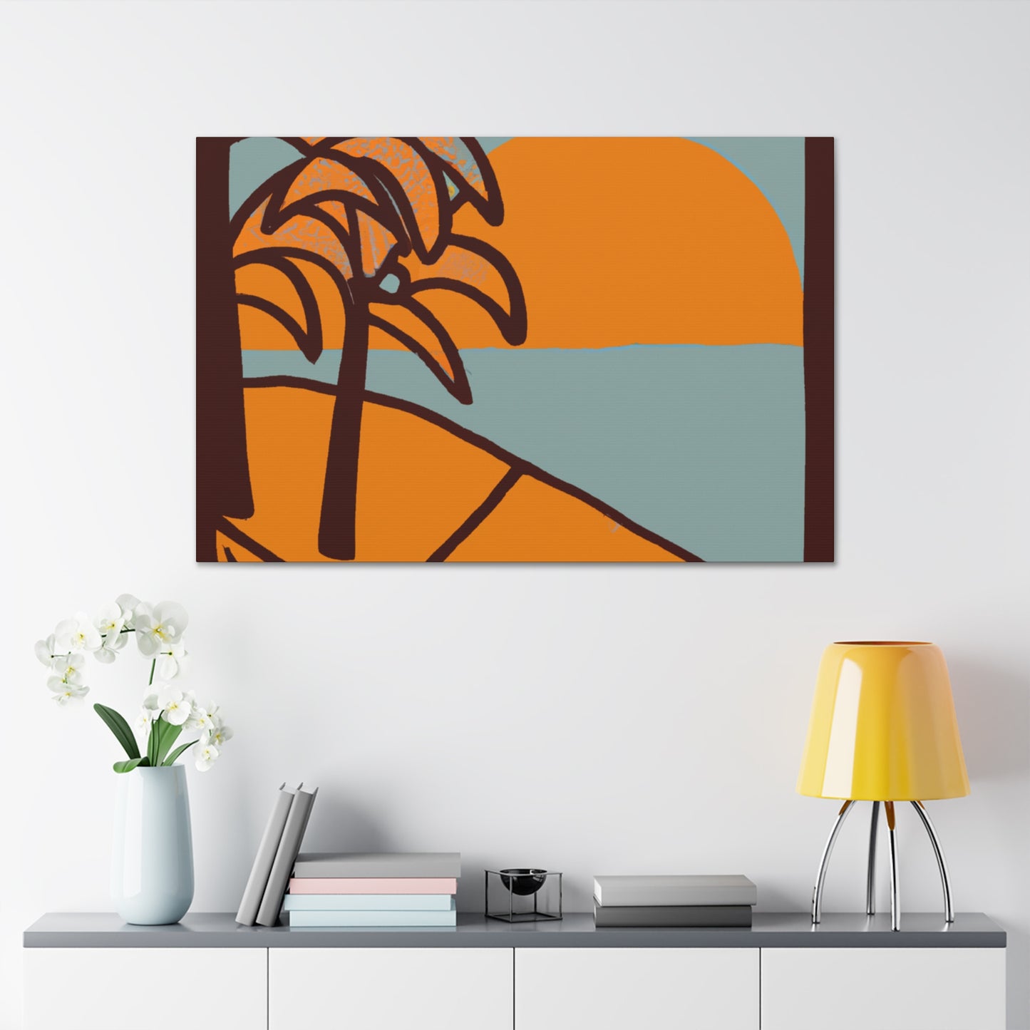 Woodland Oasis - Midcentury - Canvas