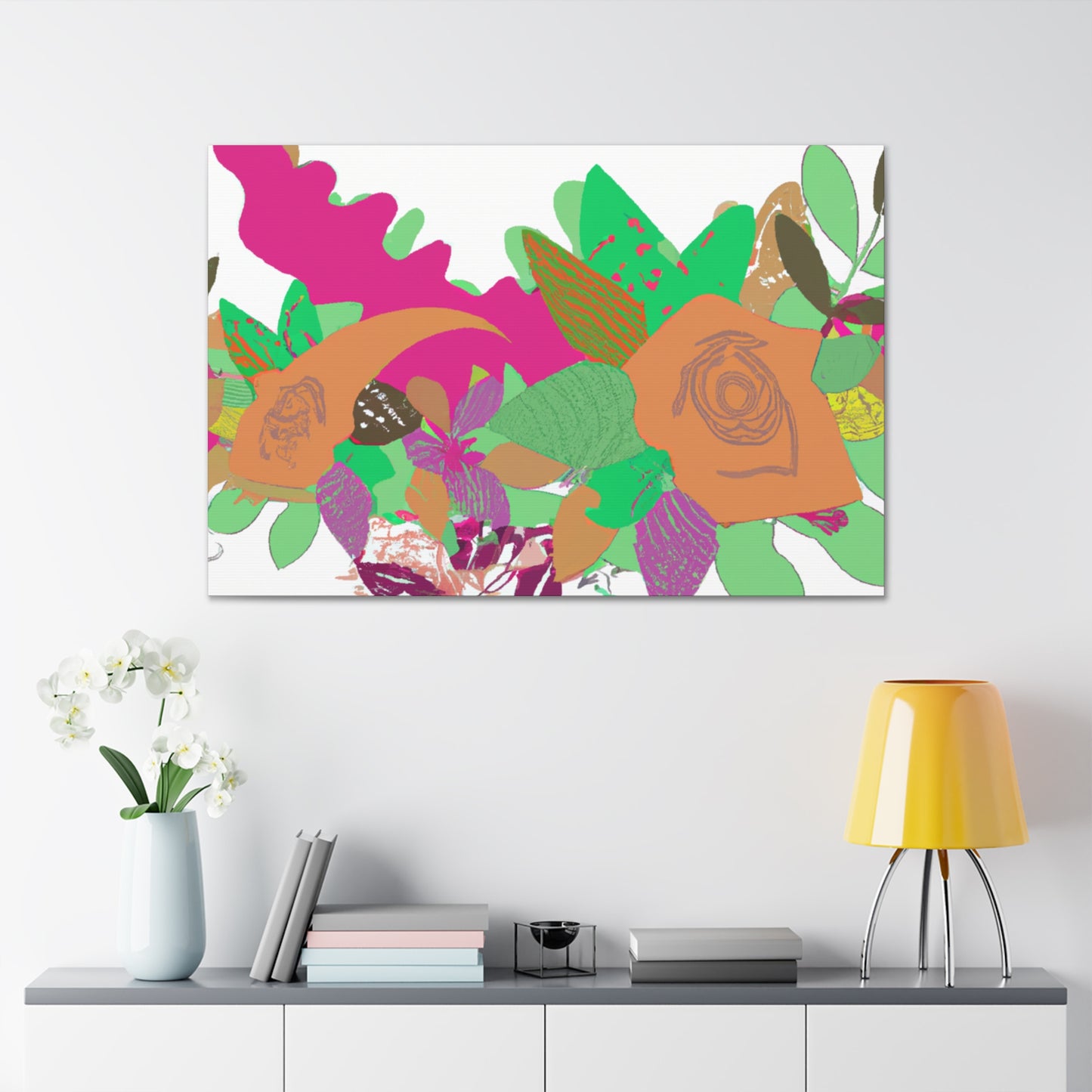 Blissful Joy - Floral - Canvas
