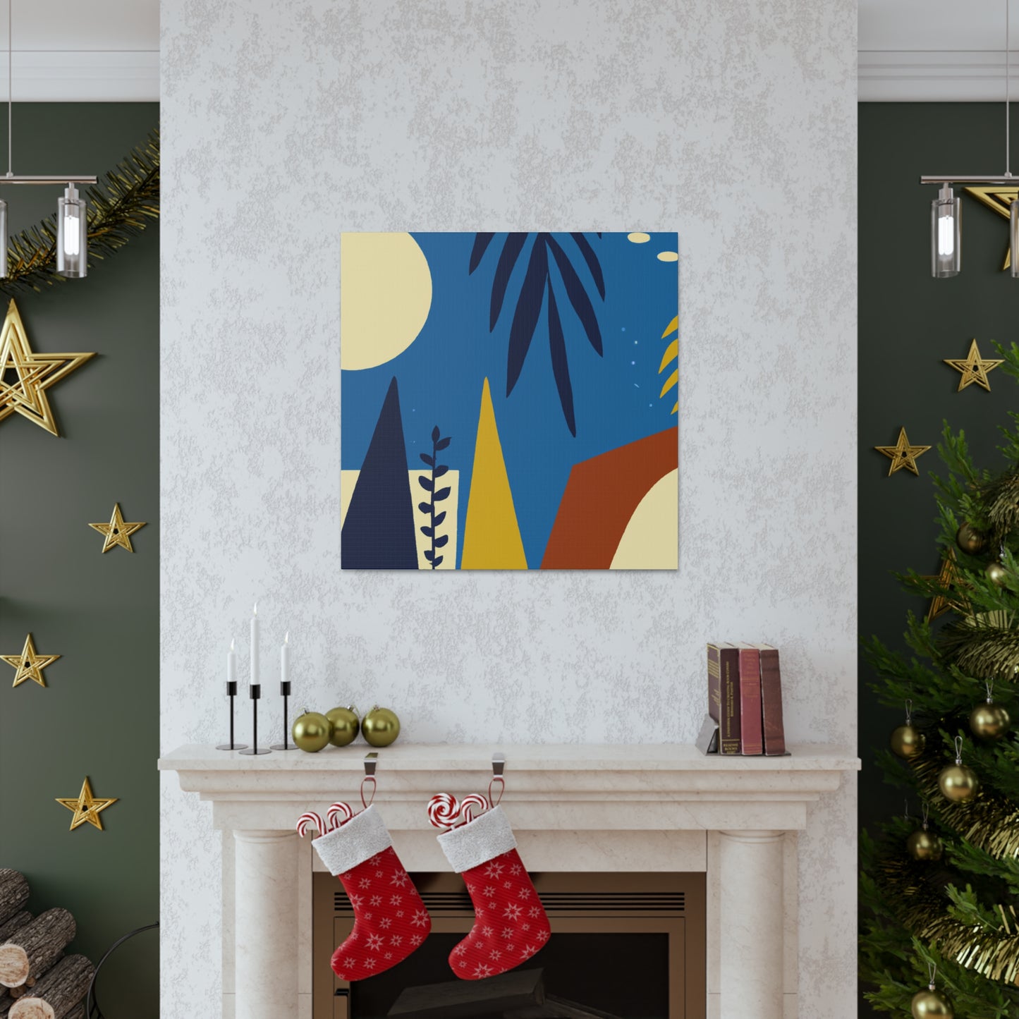 Blue Sky - Midcentury Canvas
