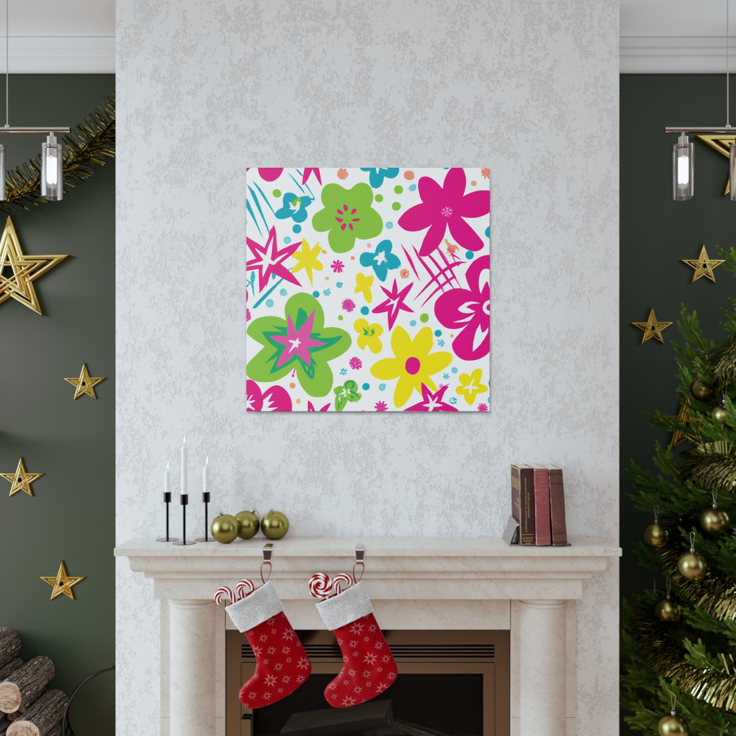 Flower Power Playtime: - Floral Canvas