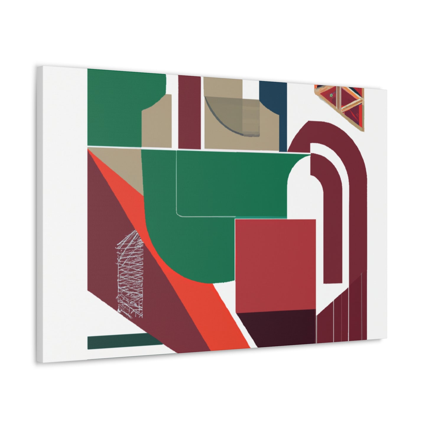 Giraffeon. - Midcentury Modern Canvas