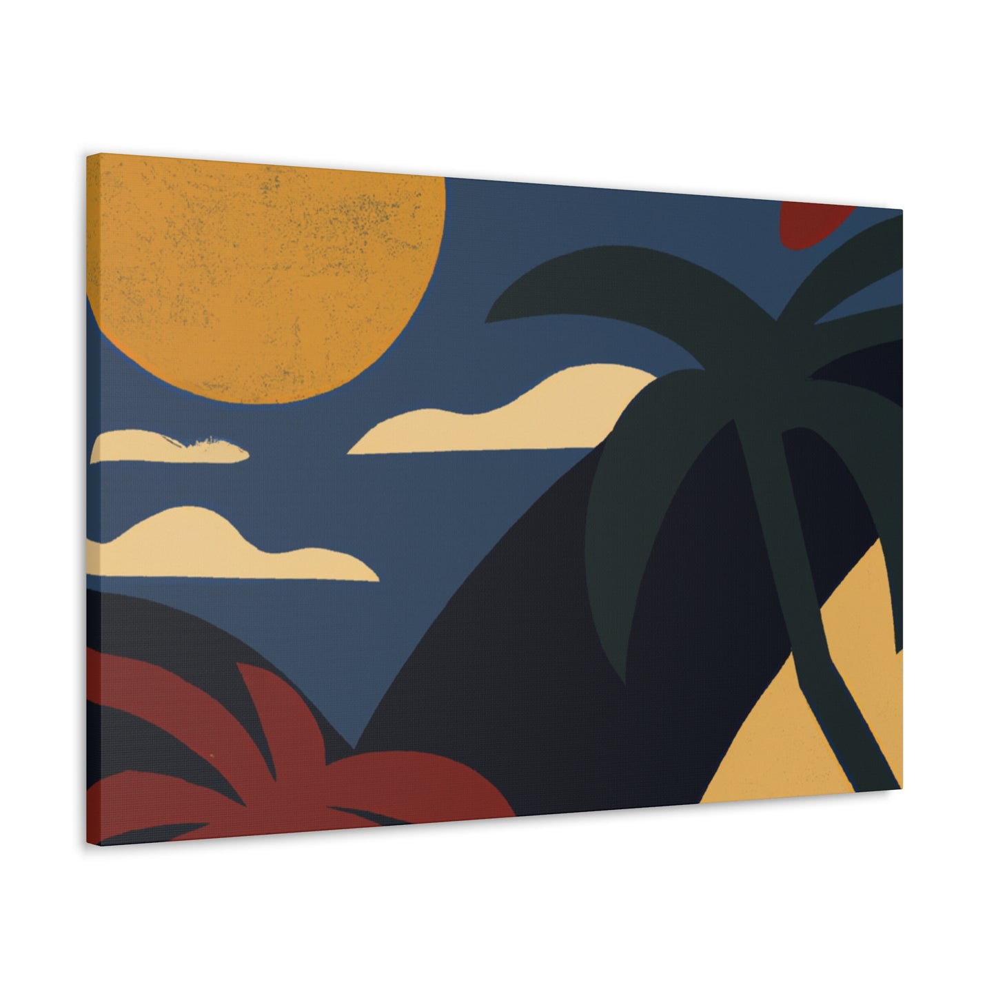 Moonlit Jungle - Midcentury Canvas