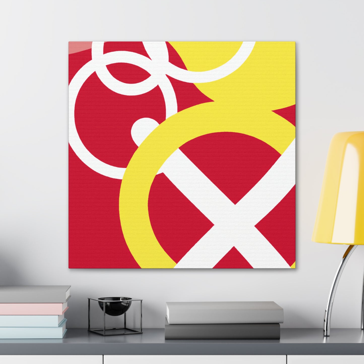 Modern Monochrome- Midcentury - Canvas