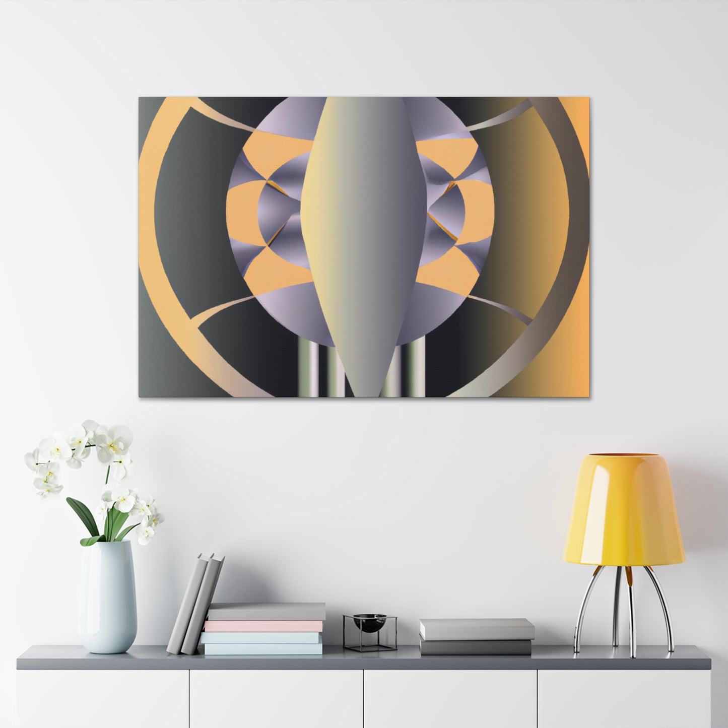 The Spire. - Retro Design Canvas Art Deco