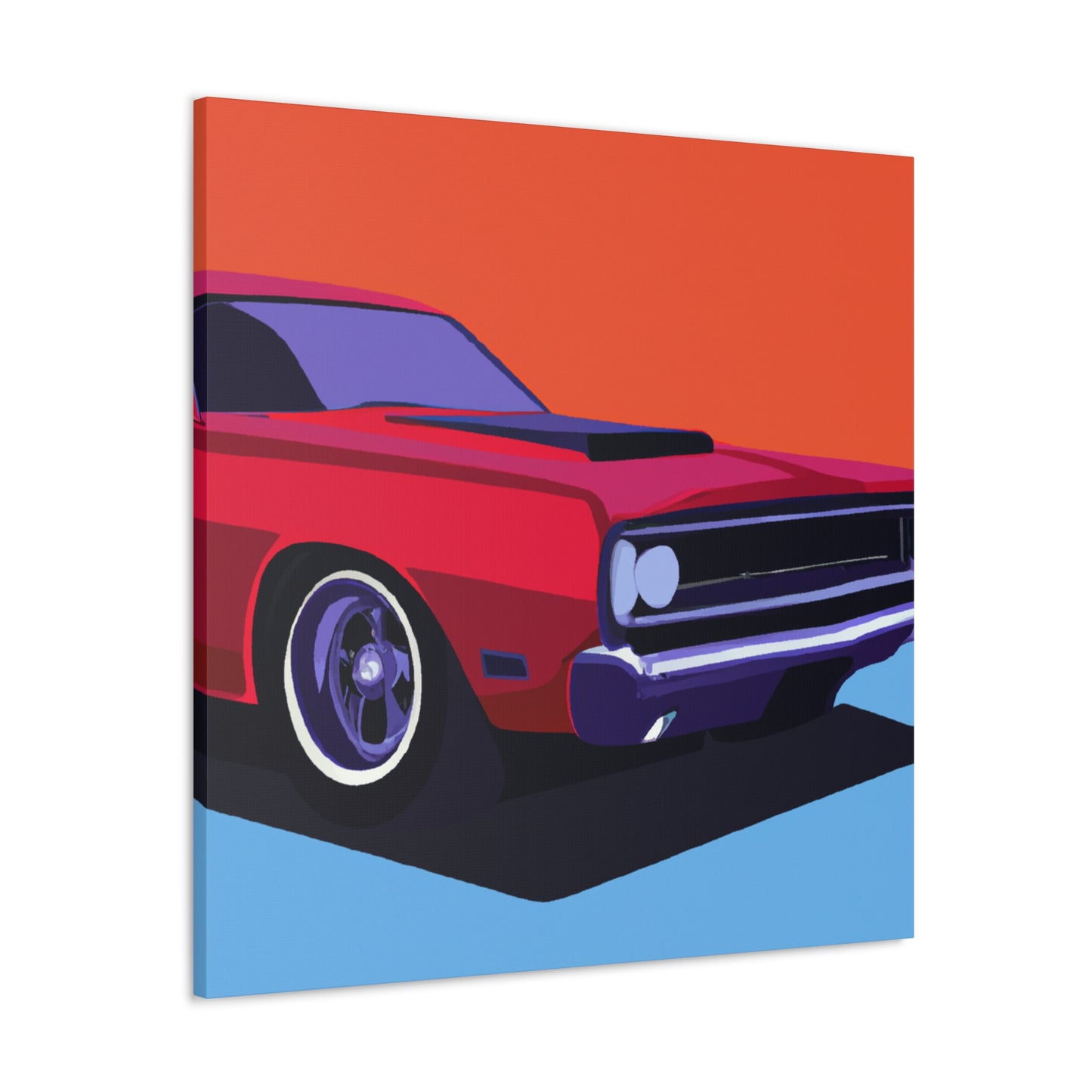 Retro Rocket - Automobile - Canvas