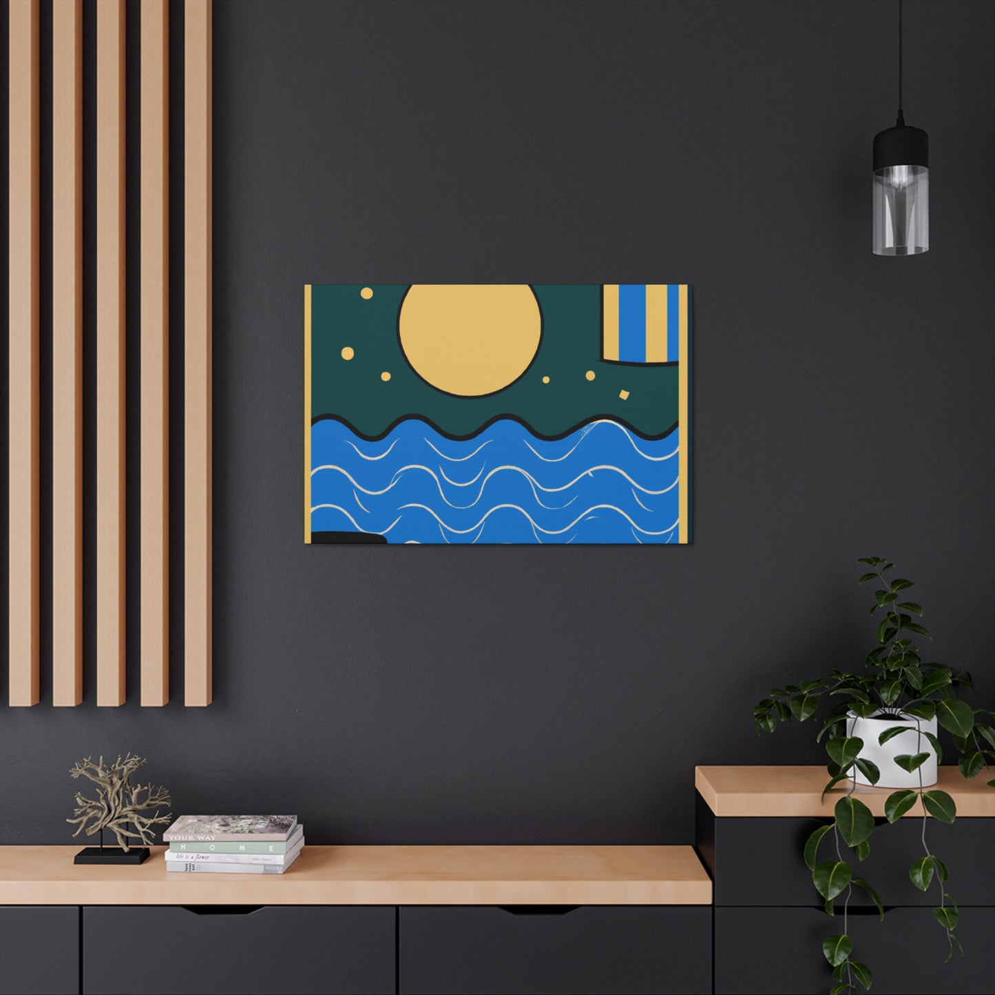 Agua - Midcentury Canvas