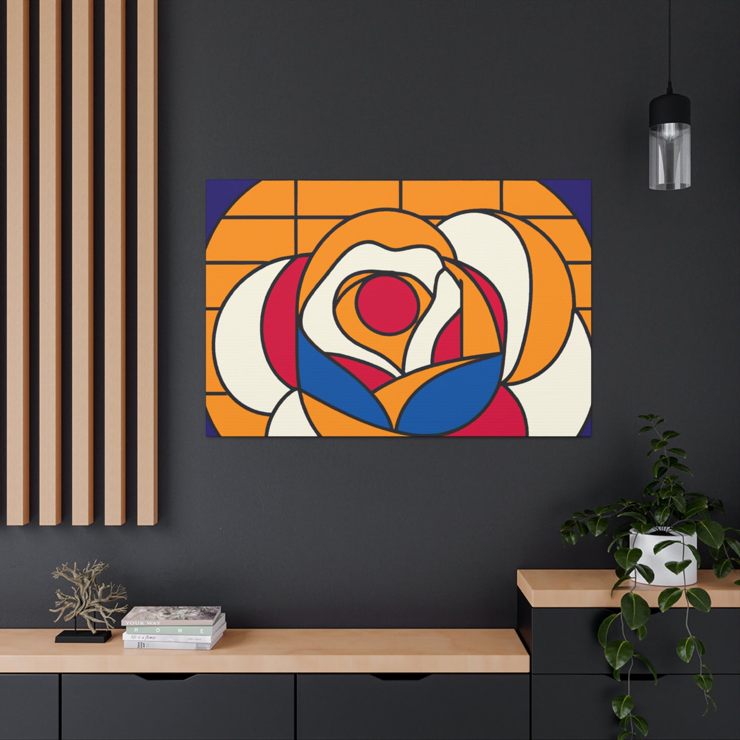 Poppy- Midcentury Canvas