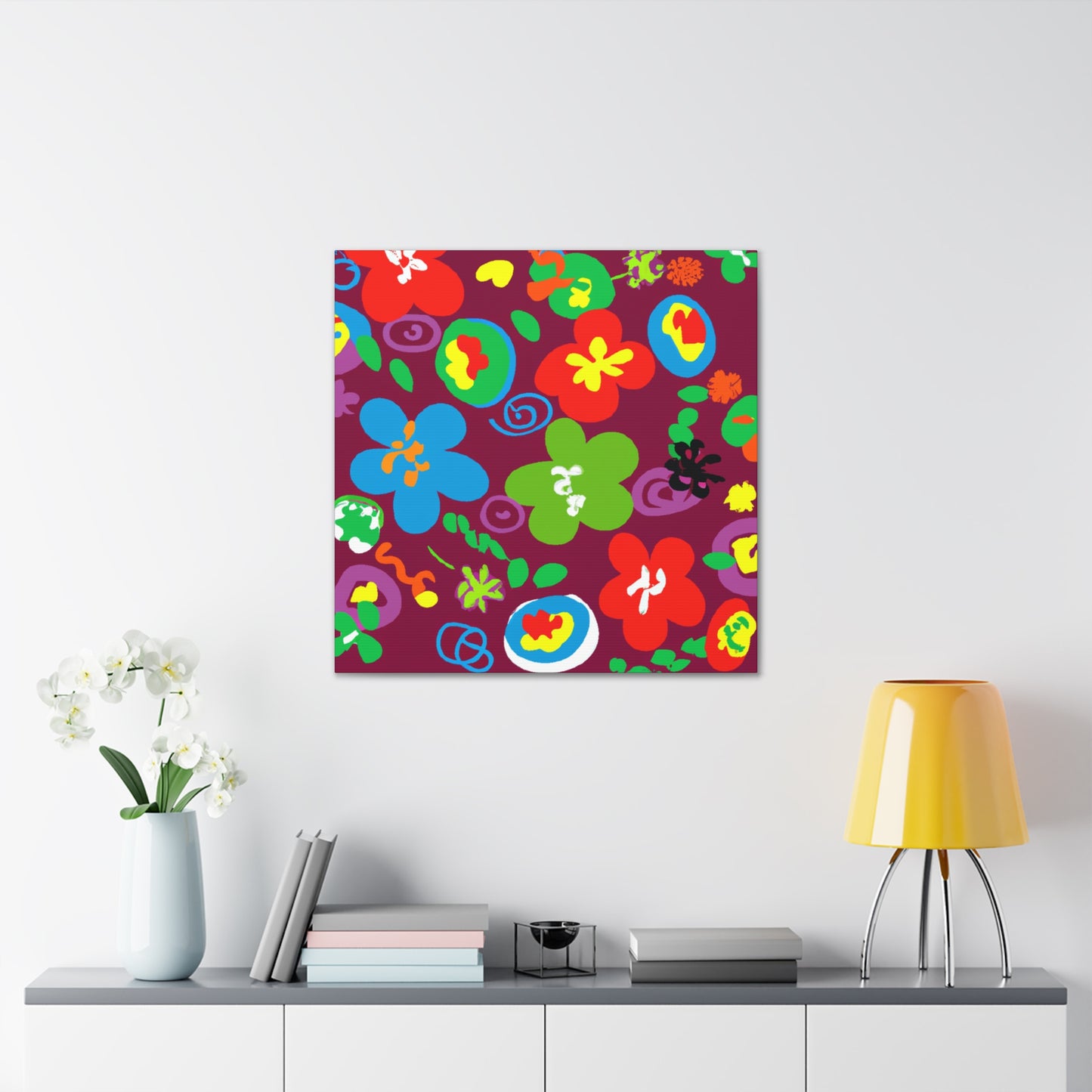 "Heavenly Petal Parade" - Floral Canvas