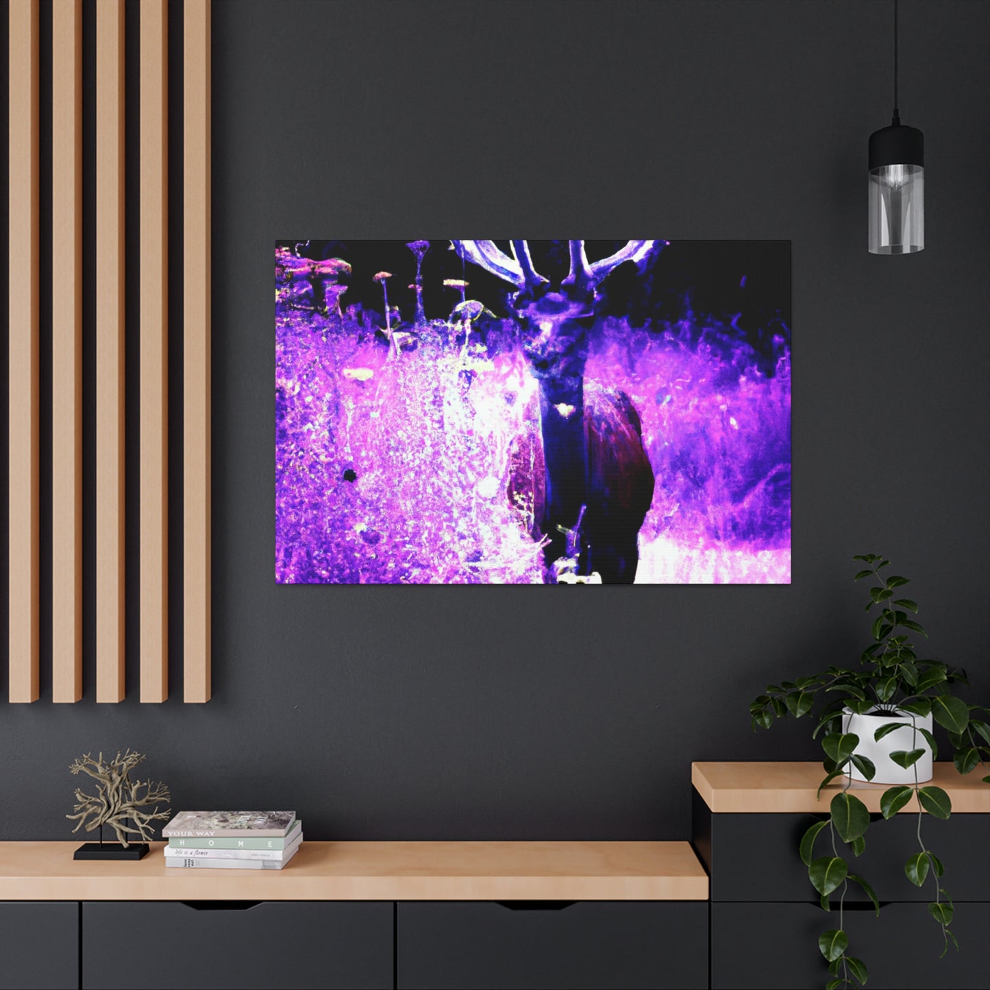 Purple Rudolph- Canvas - Wildlife