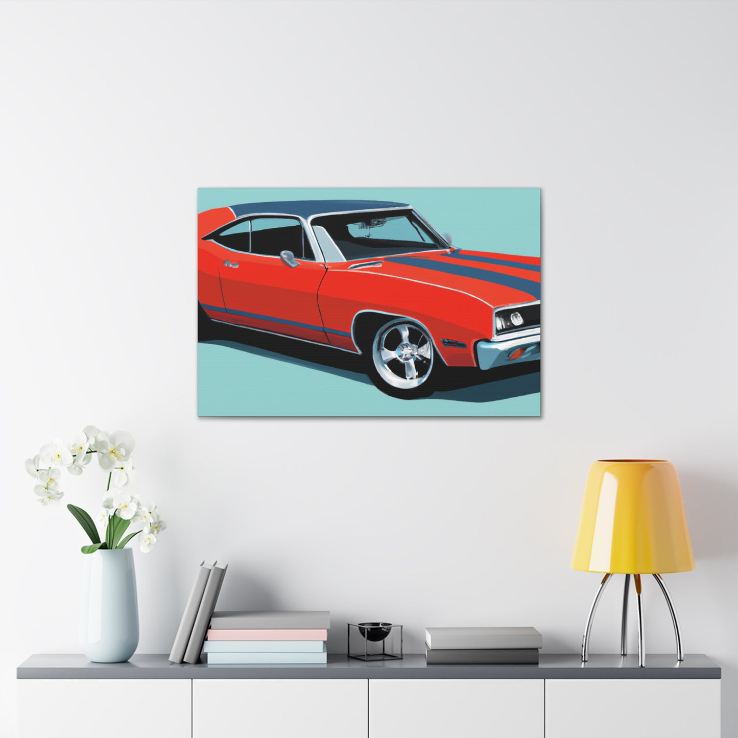 The Burnout Bronco - Automobile - Canvas