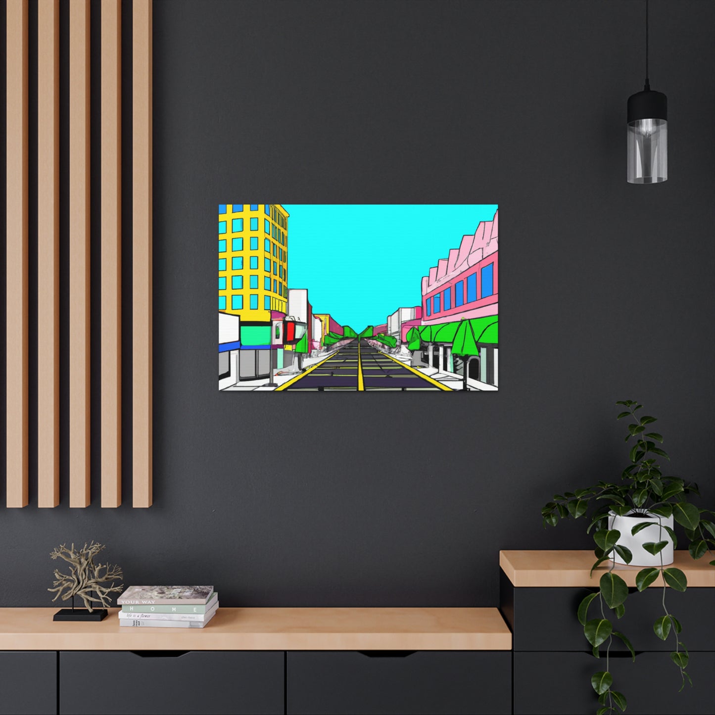 LaLa Way - Architectural Canvas Pop Art