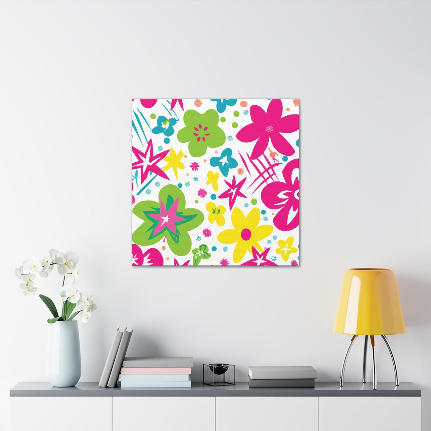 Flower Power Playtime: - Floral Canvas