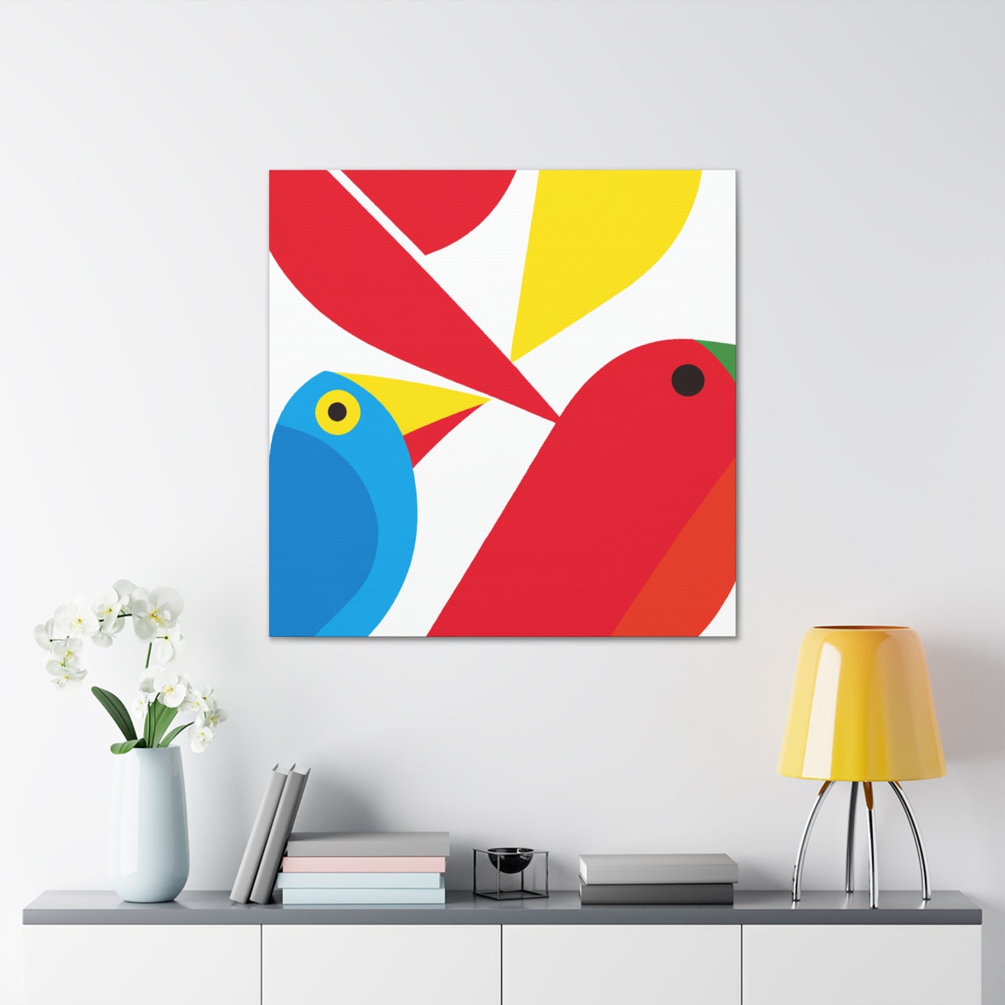 "Chirpy Horizon- Midcentury." - Canvas