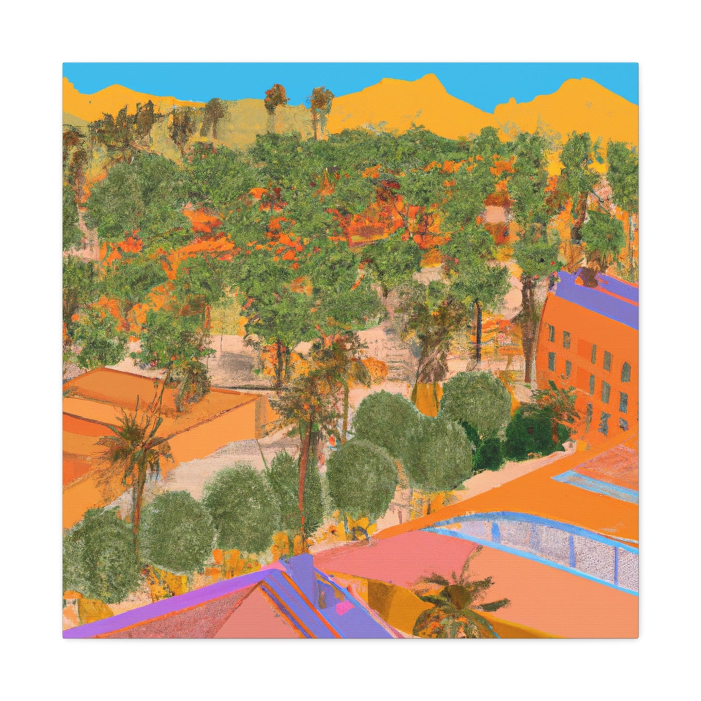 Desert Mirage - Architectural - Canvas