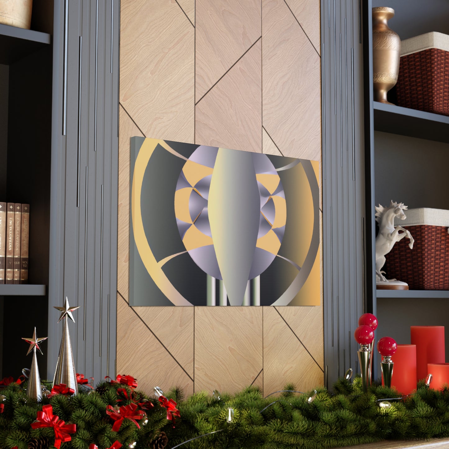The Spire. - Retro Design Canvas Art Deco