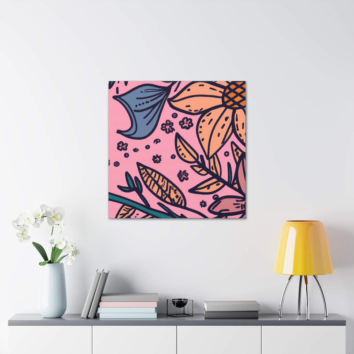 Rosesky - Floral - Canvas