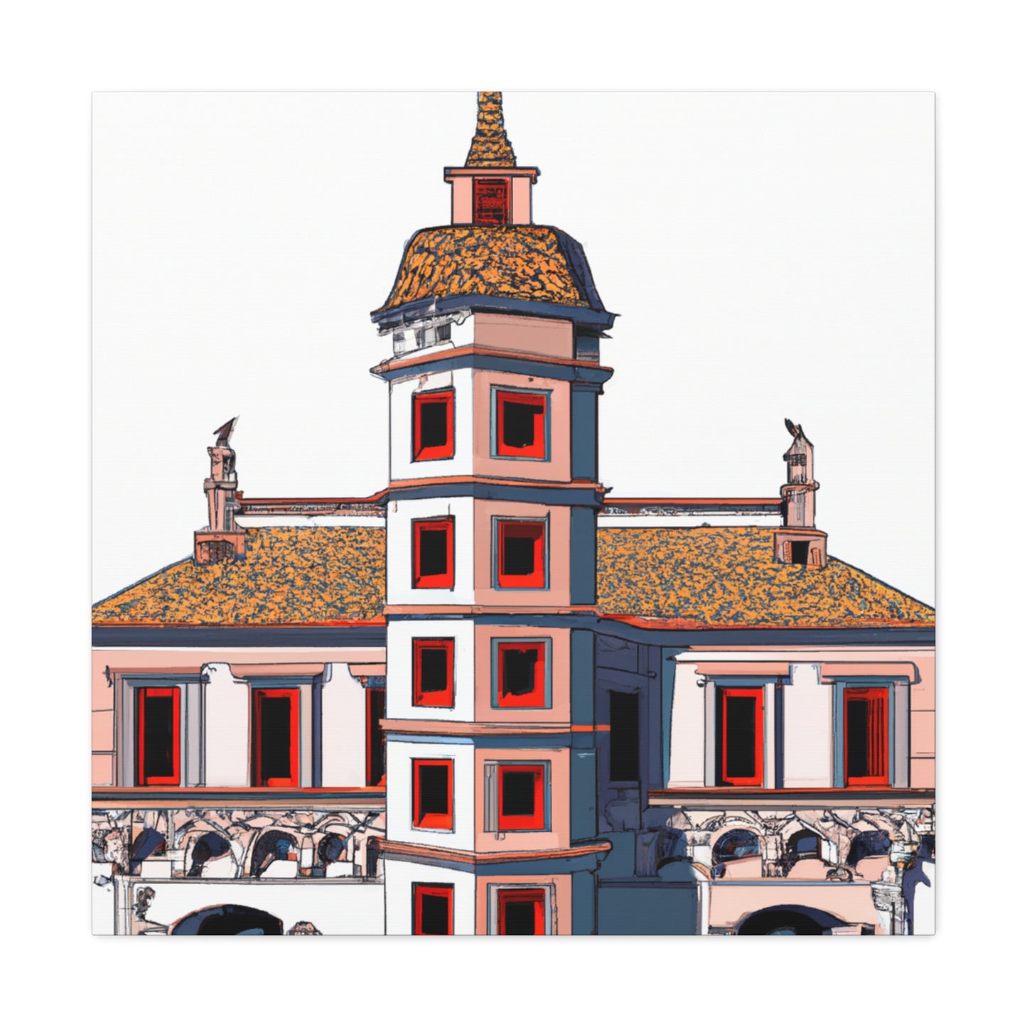 Lambertus de Vos - Canvas - Architectural