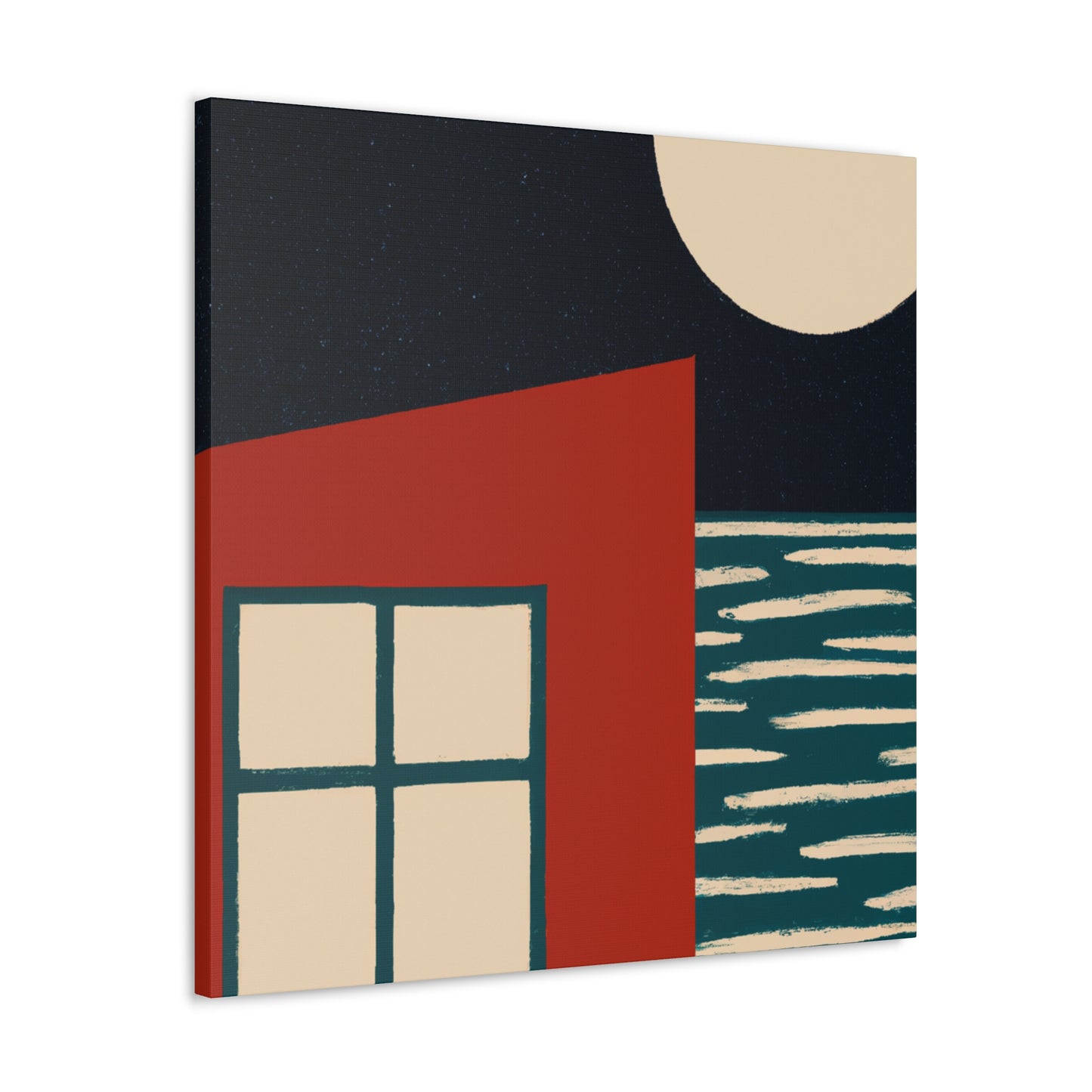 Dark Night- Midcentury Canvas