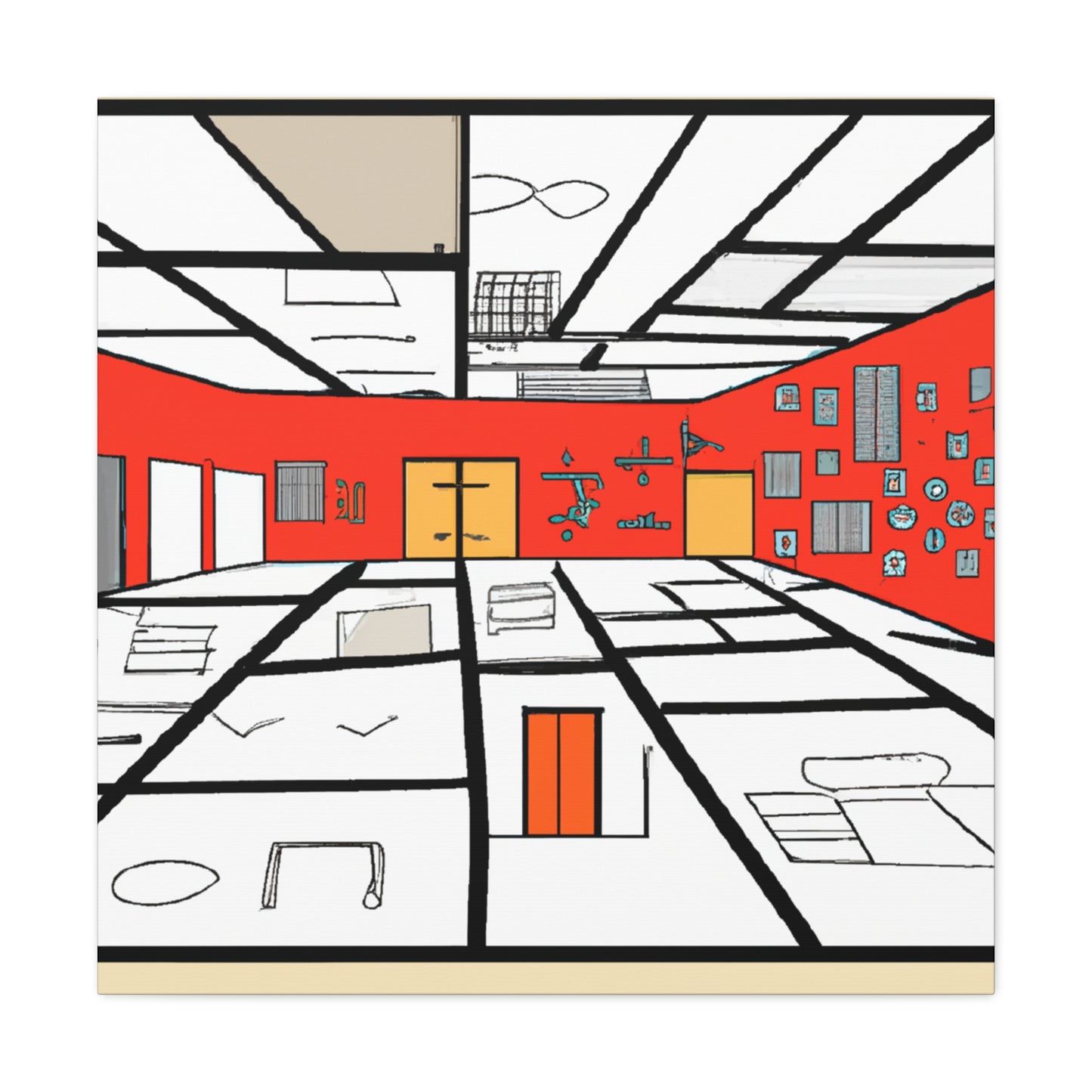 Sweeping View- Canvas - Architectural