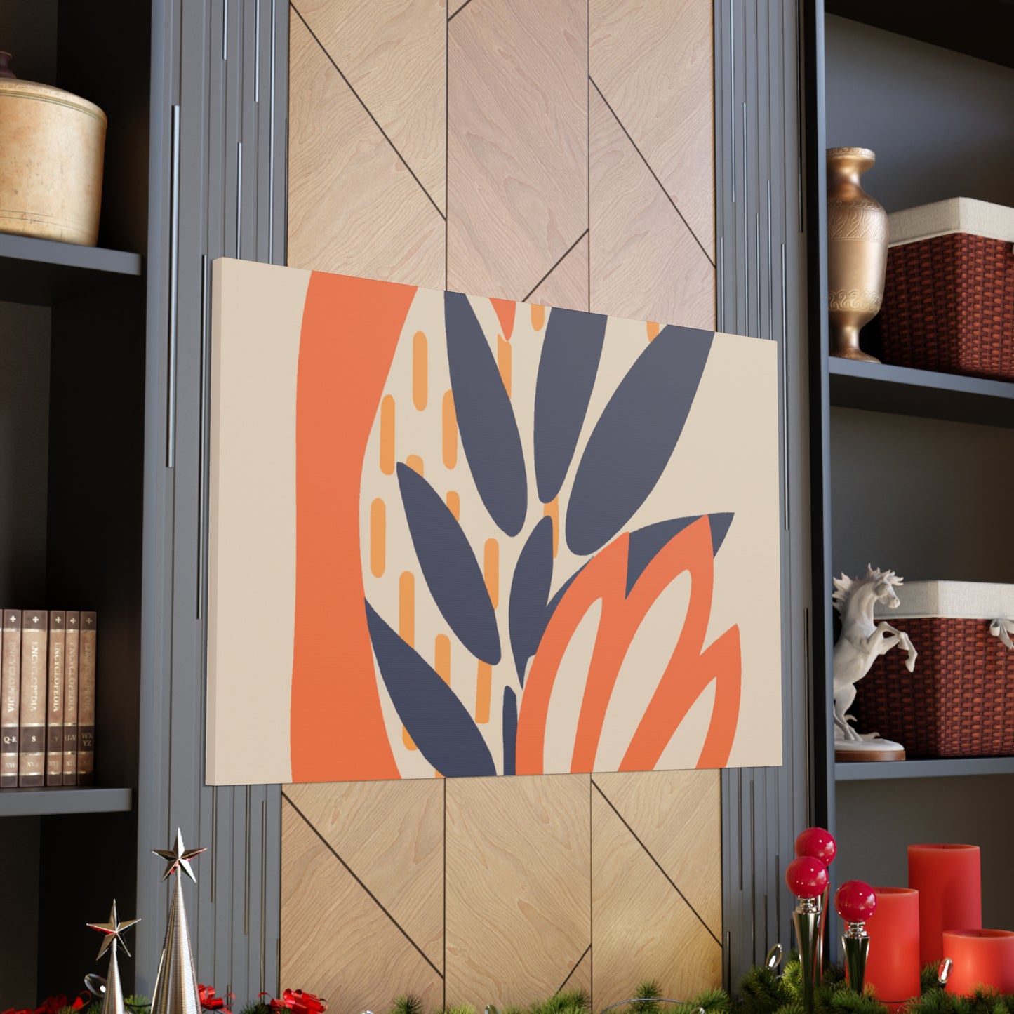 Blooming - Midcentury Floral Canvas