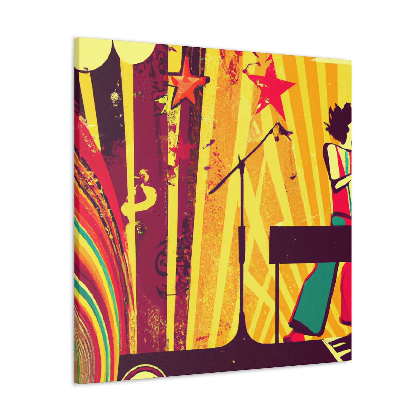 Twilight Stardust - Retro Music - Canvas