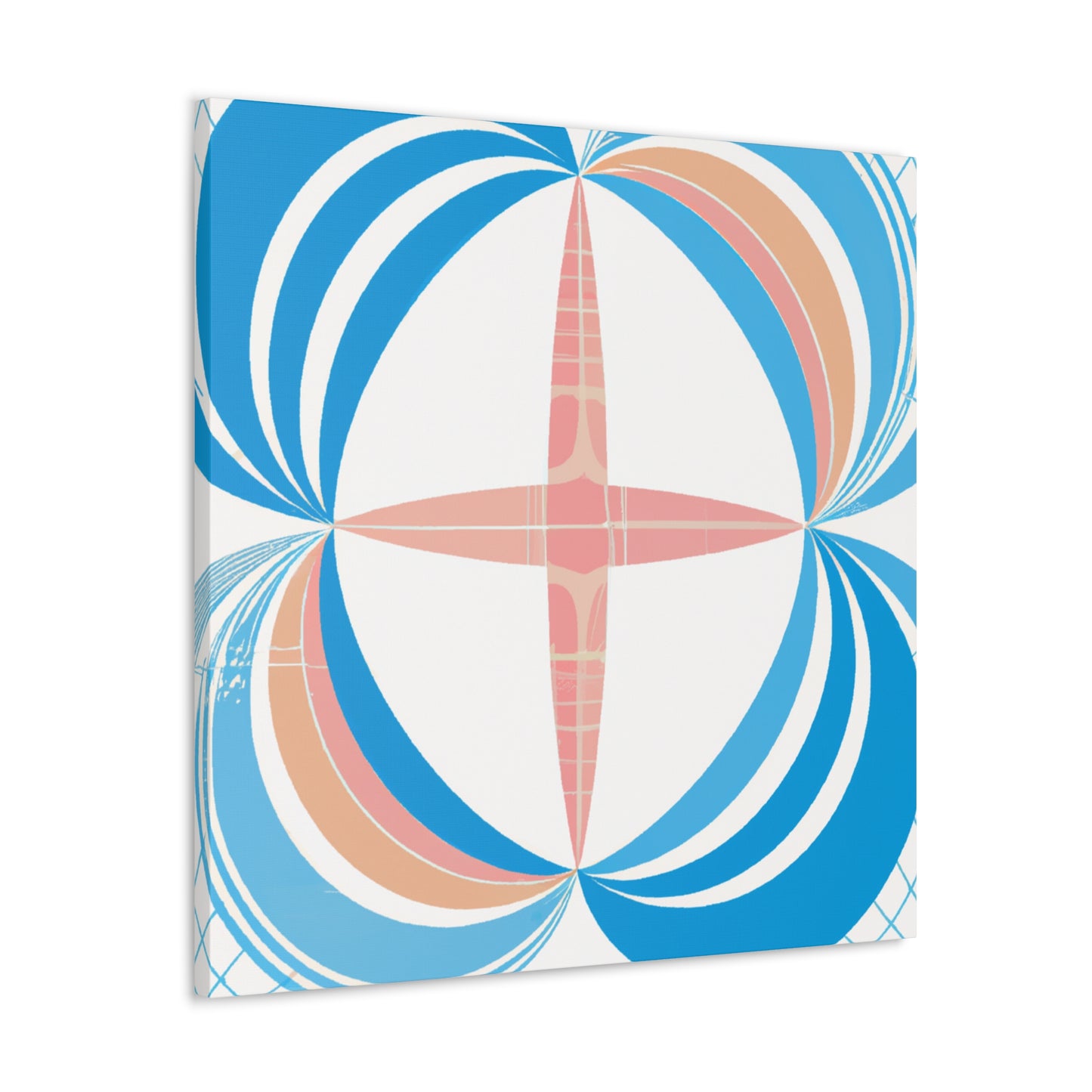 Sunburst Bubblegum- Midcentury - Canvas