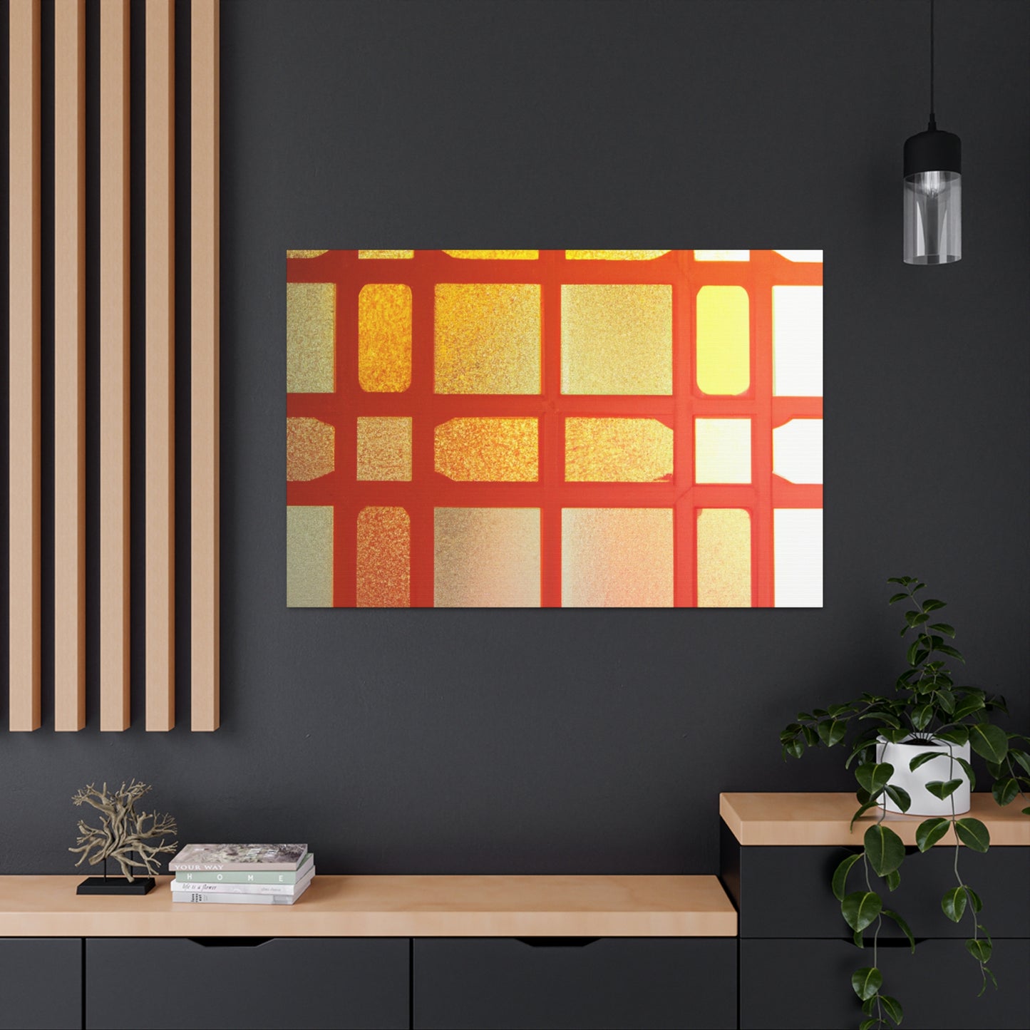 Orange Slice - Glass Canvas