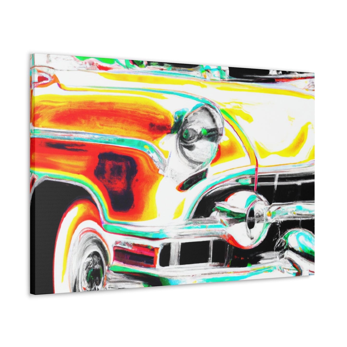 'Classic Car Dash' - Automobile Canvas