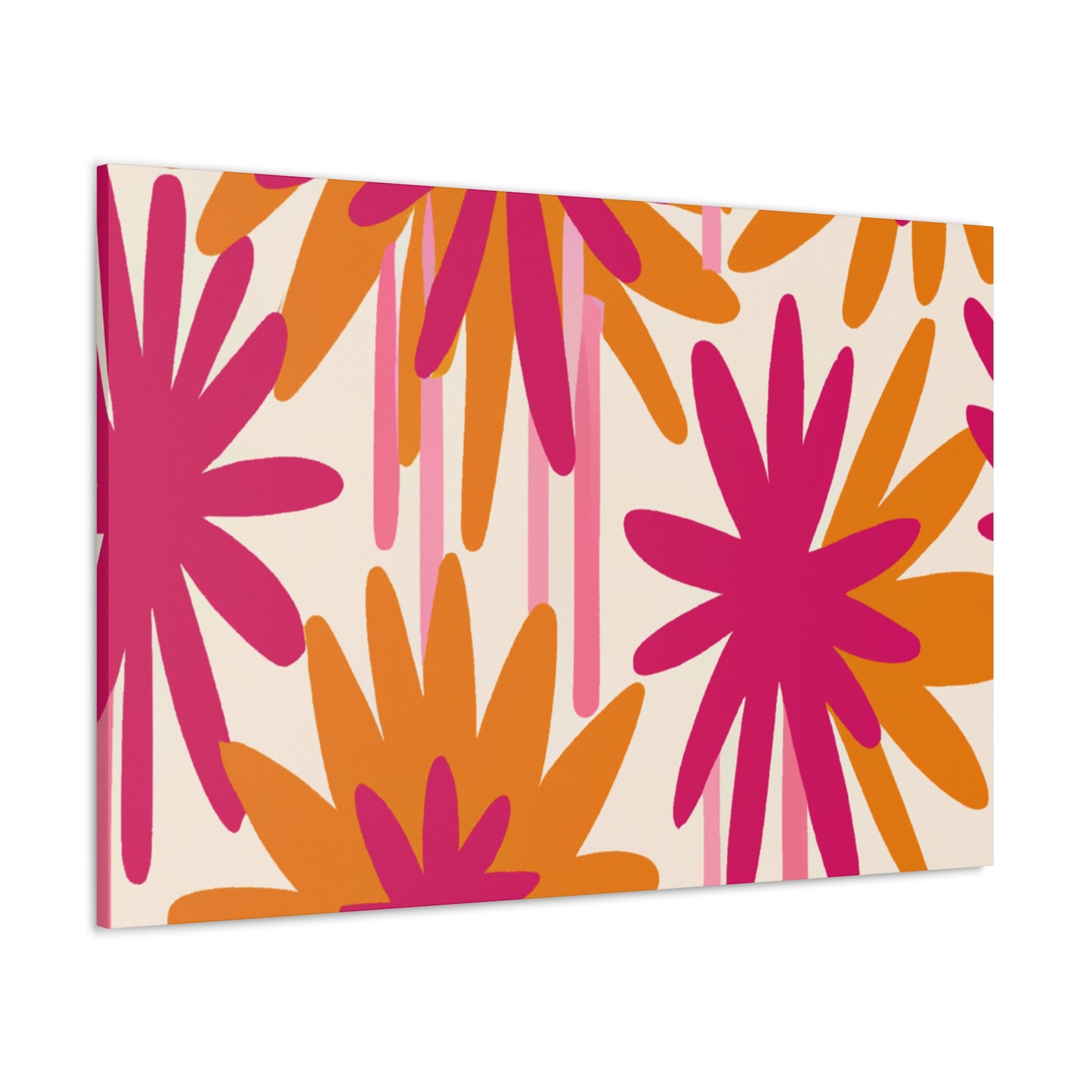 'The Wild Floral Dash' - Floral Canvas