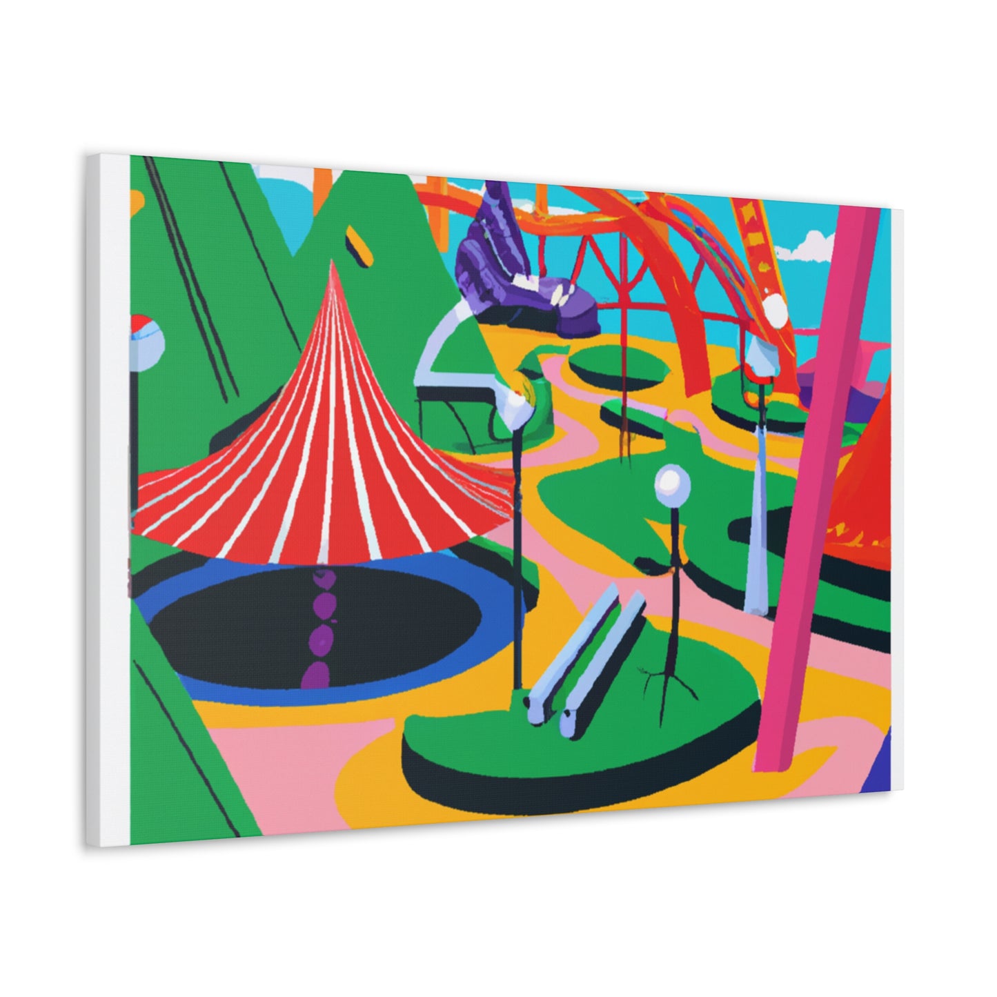 Bloomscape Park - Landscape - Amusement Canvas
