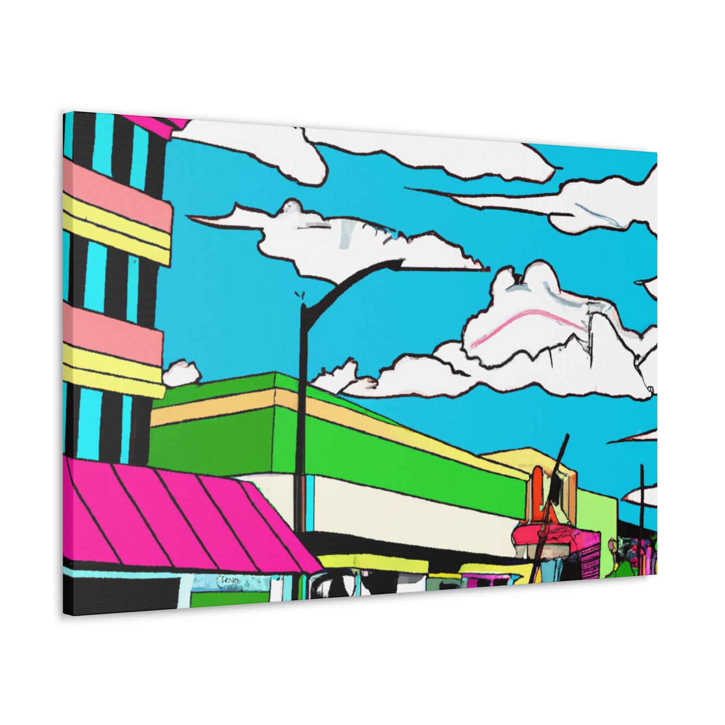Sky View Way - Pop Art Canvas